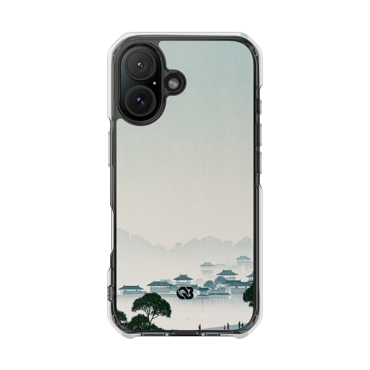 Blue Impact MagSafe Phone Case for iPhone - Mist Valley Pagoda