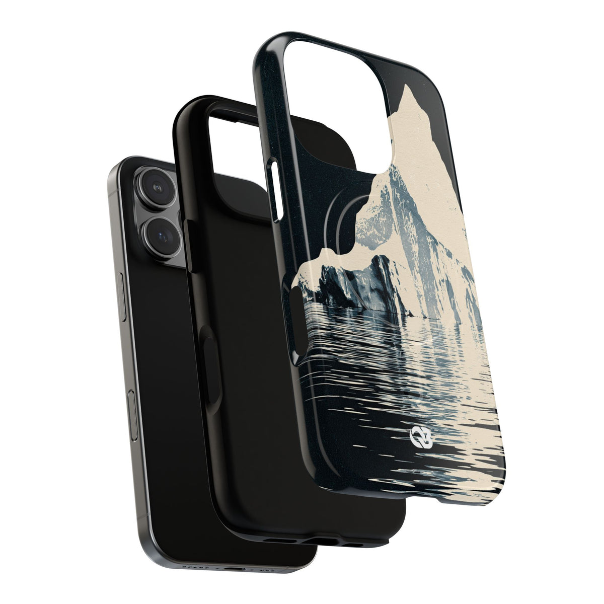 Blue Tough 2.0 Magsafe Phone Case for iPhone - Frozen Navy Monolith