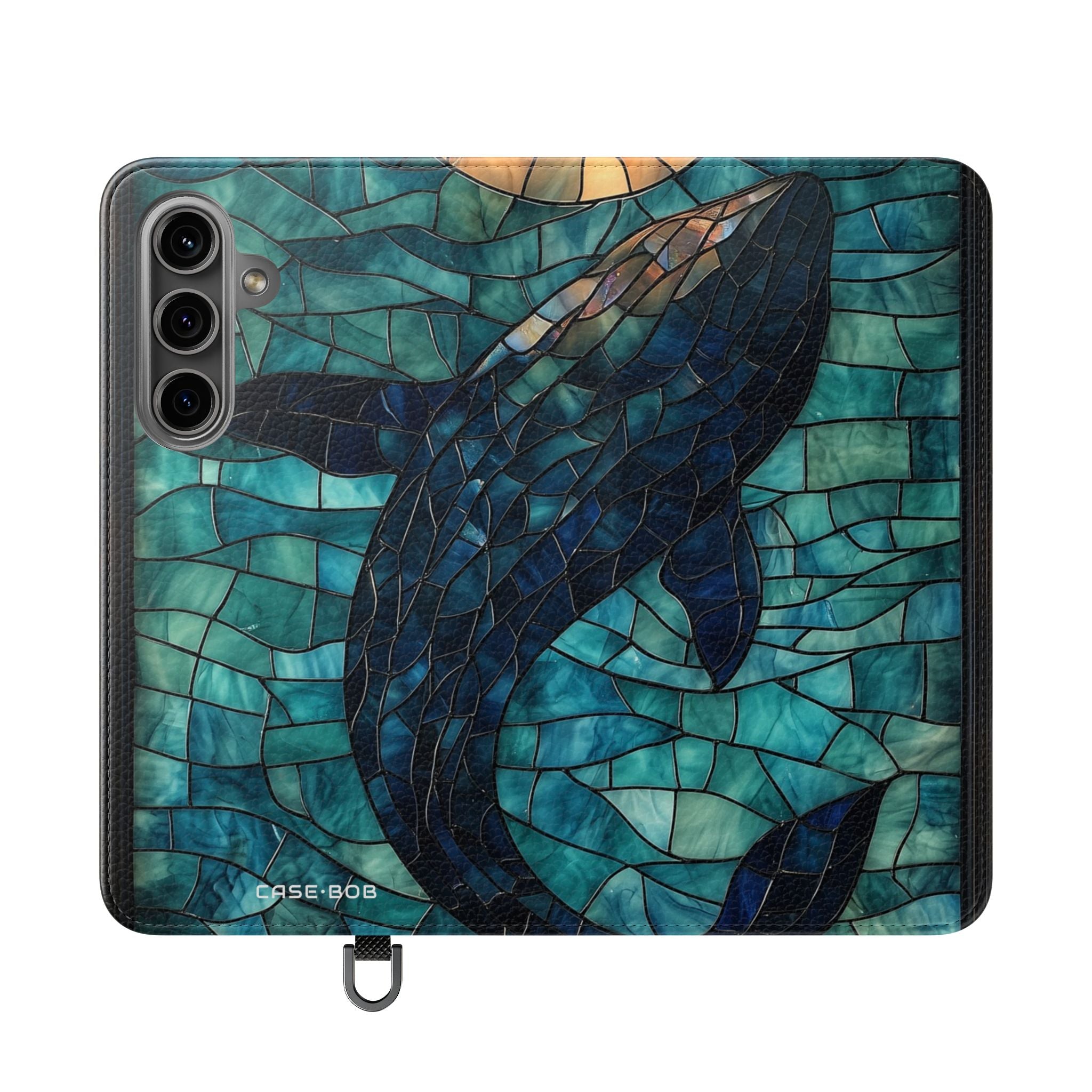 Blue Whale Mosaic - Samsung S24 Case - Wallet