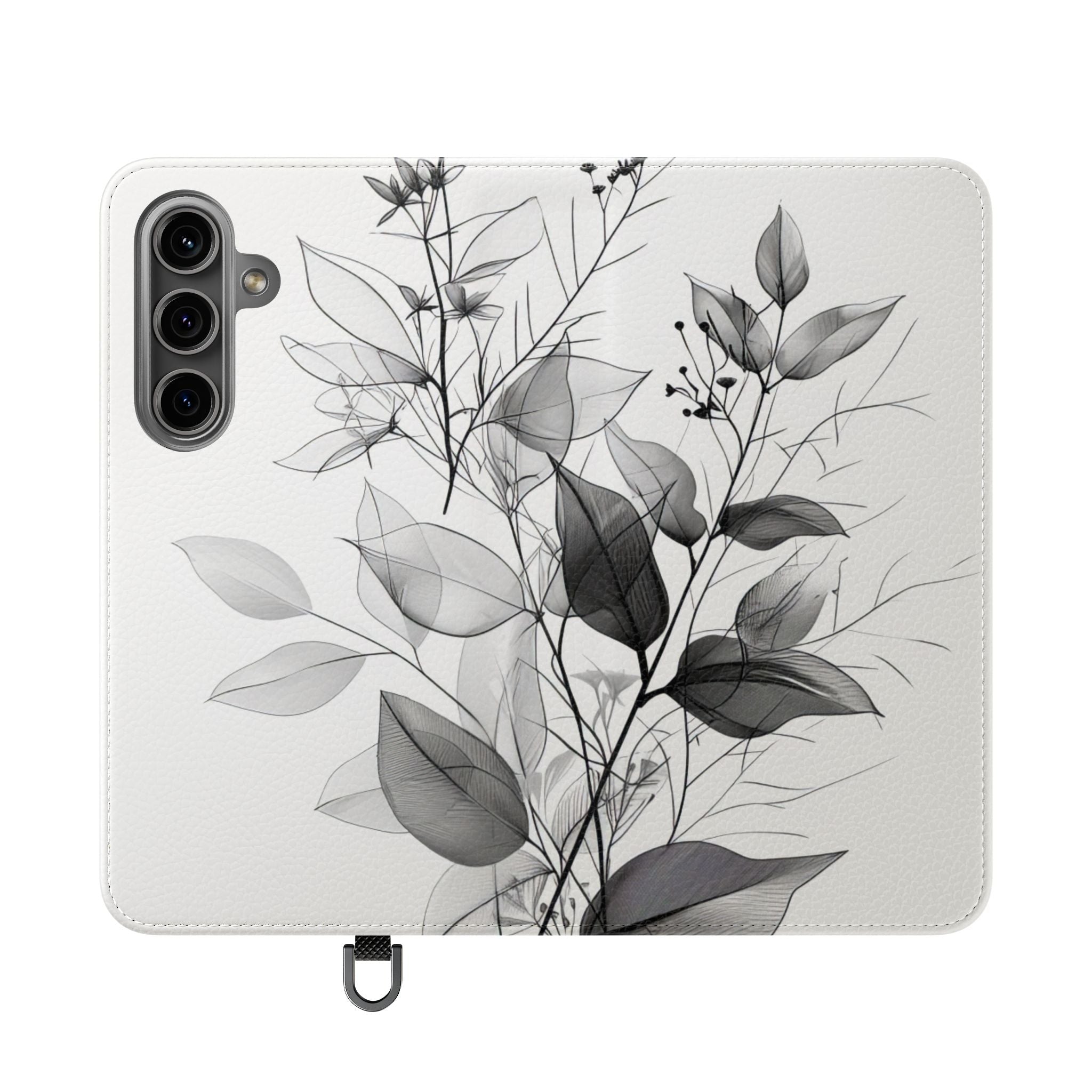 Silver Leaves - Samsung S24 Case - Wallet
