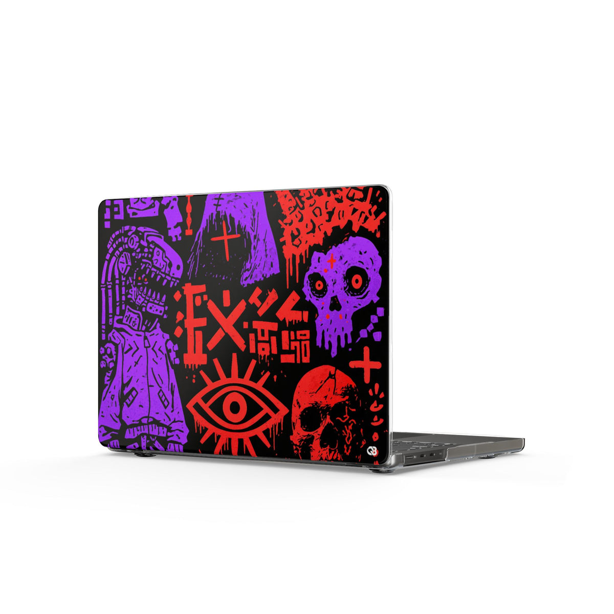 Underground Cyber Glyphs · Clear Hard Case for MacBook · Black