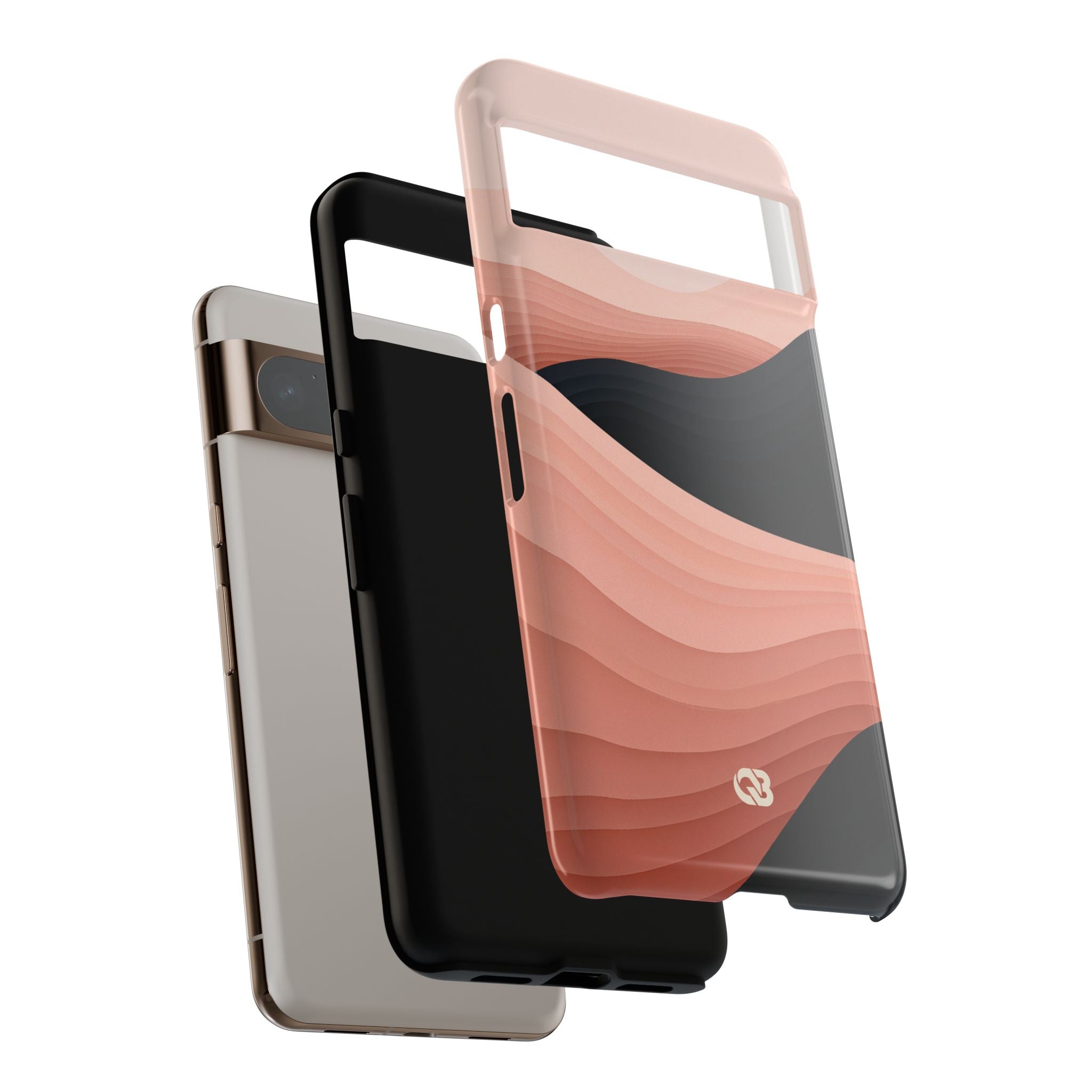 Pink Tough Phone Case for Google Pixel - Dune Shadow Layers