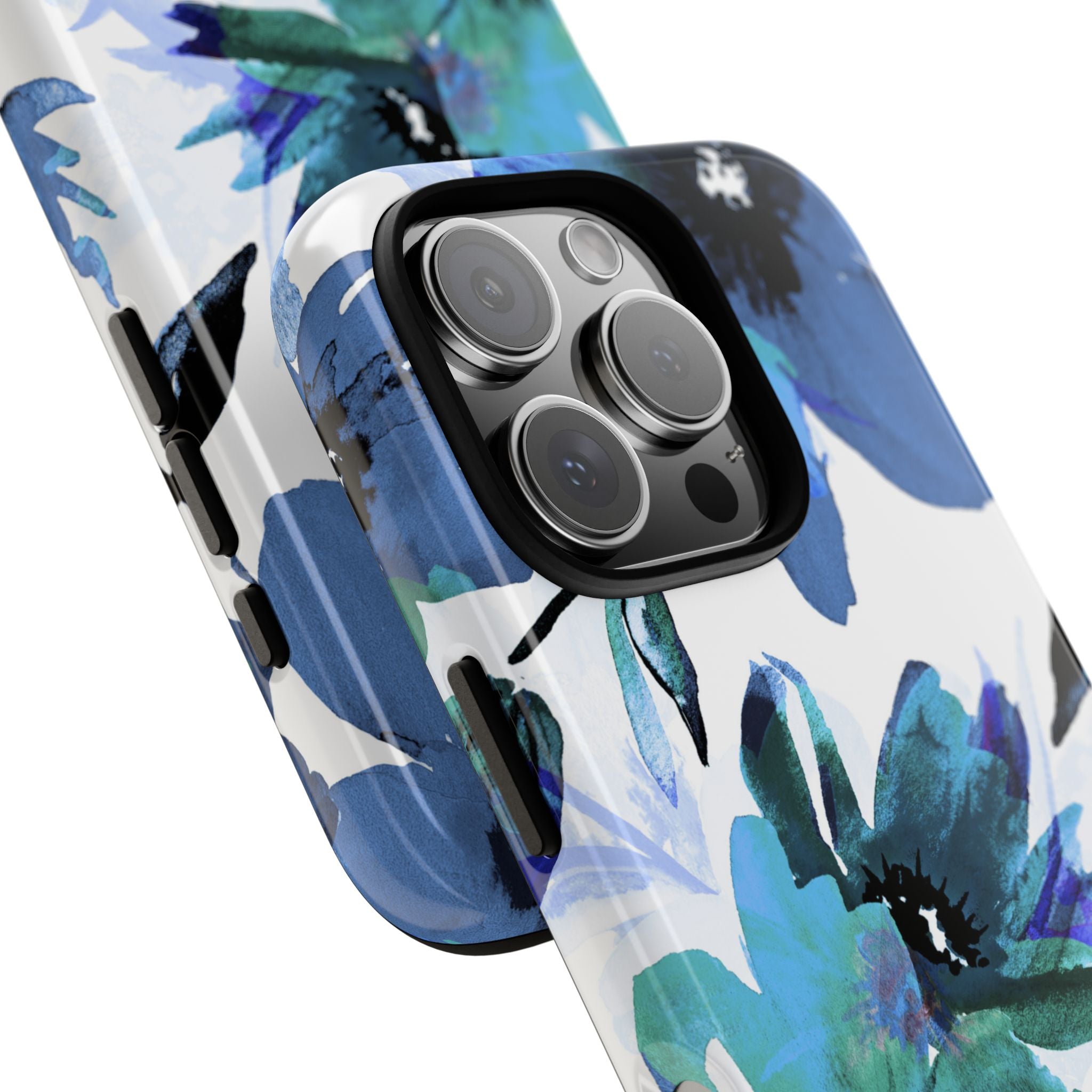 Blue Bloom iPhone 16 Pro Case - Tough