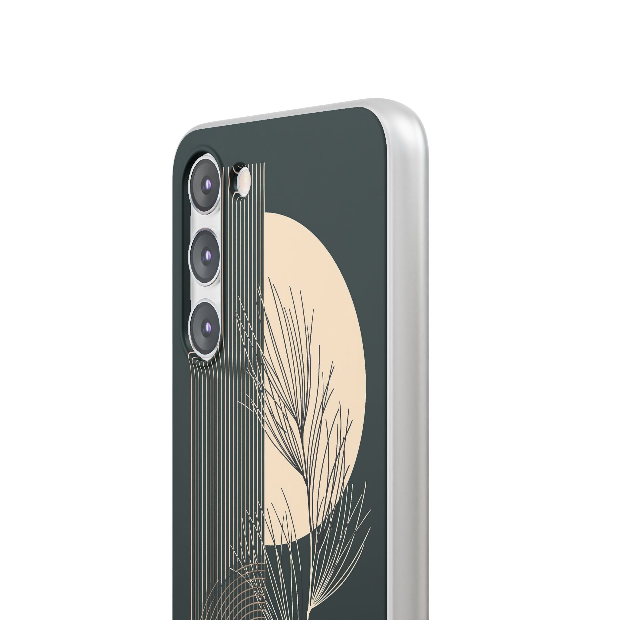 Black Lite Phone Case for Samsung - Obsidian Sand Willow