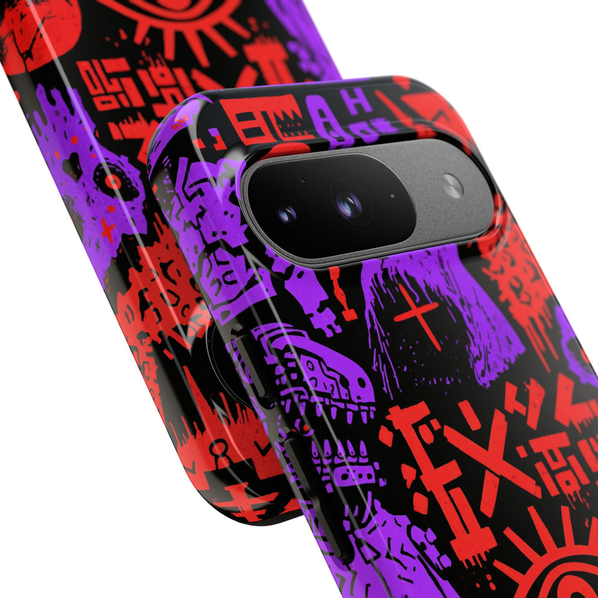 Underground Cyber Glyphs · Tough Phone Case for Pixel · Black