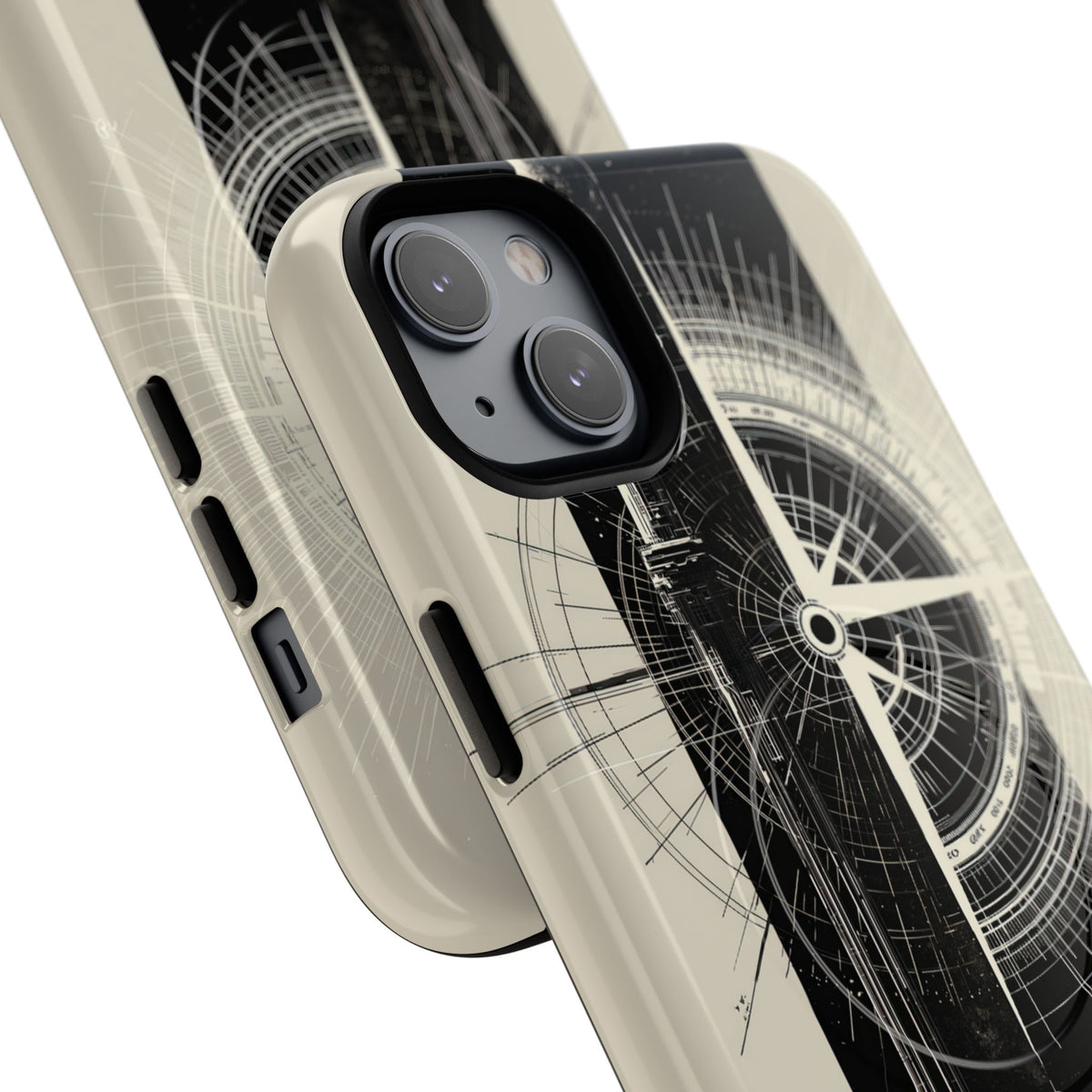Beige Tough 2.0 Magsafe Phone Case for iPhone - Zenith Vector Spire
