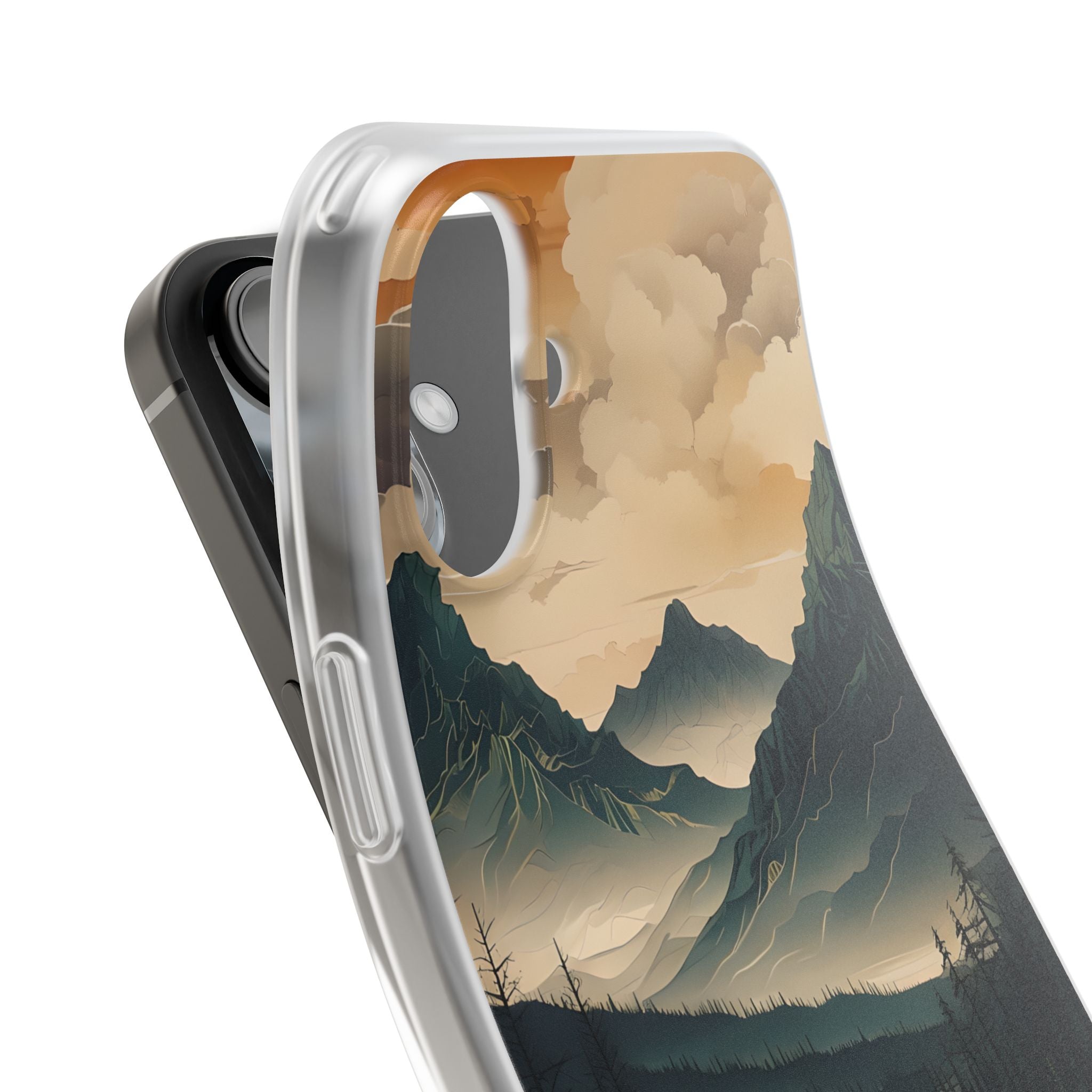Summit River Dusk · Soft Phone Case for iPhone