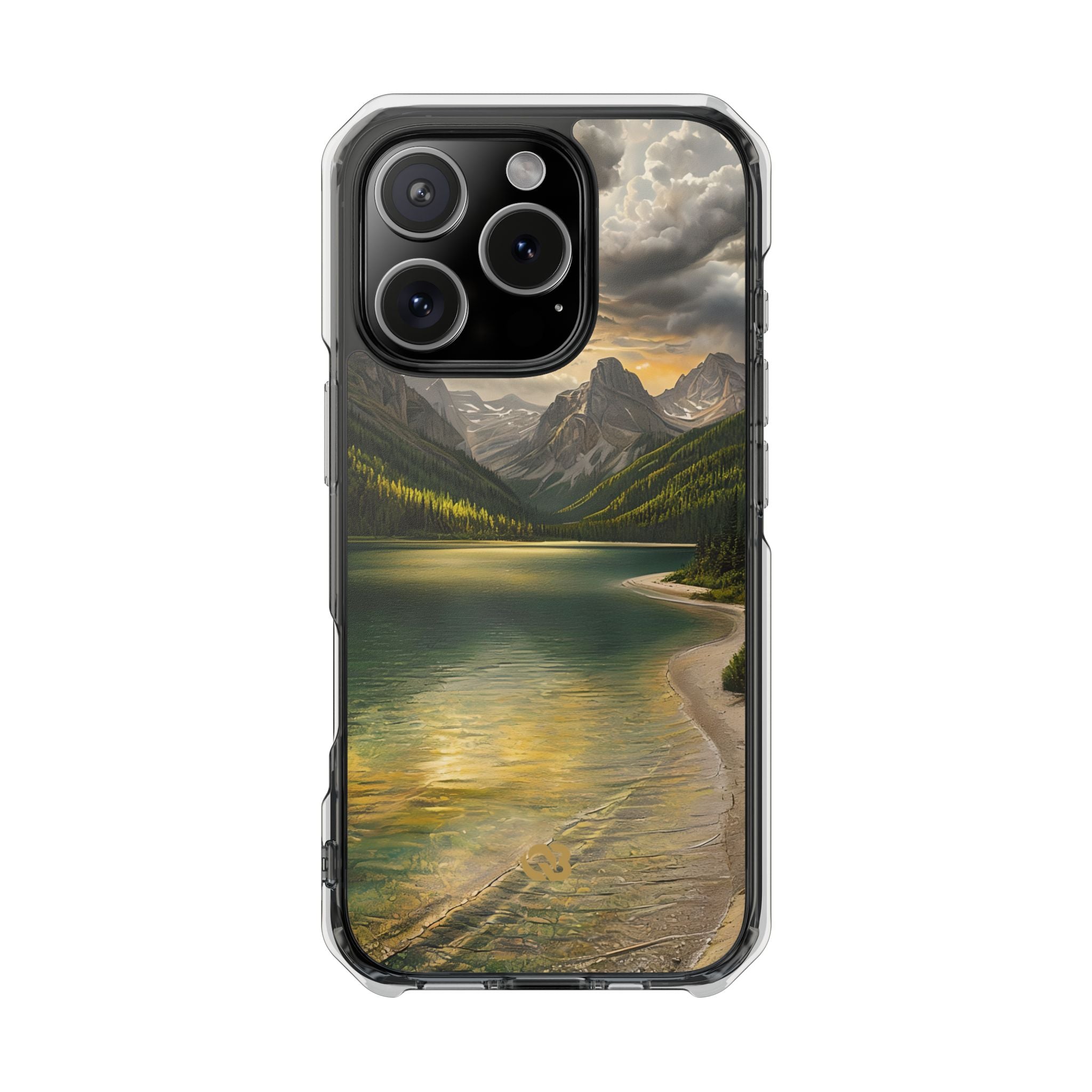 Gilded Mountain Lake · Coque de téléphone Impact pour iPhone · MagSafe