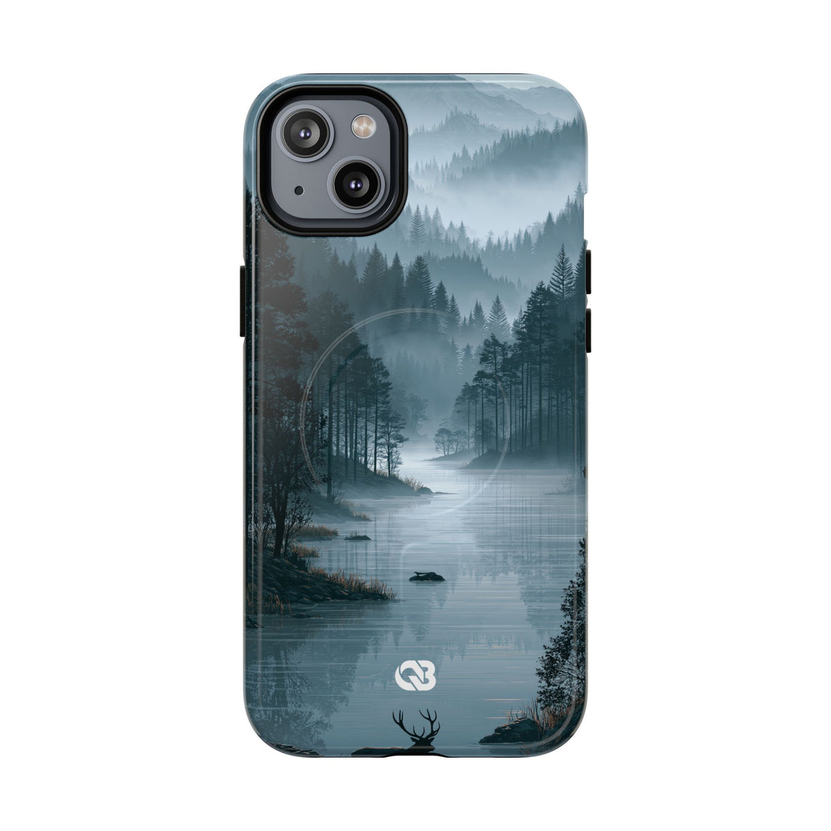 Silent Nordic Fjord · Tough 2.0 Magnetic Phone Case for iPhone · Blue