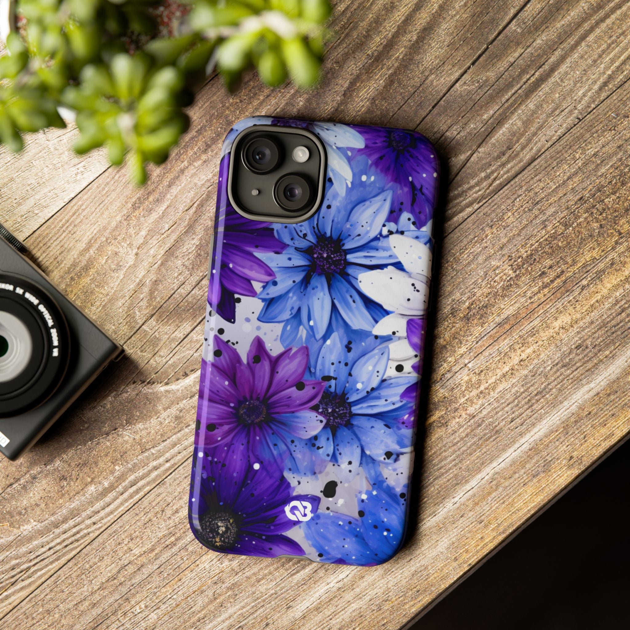 Ink Splatter Blooms · Tough Coque de téléphone pour iPhone