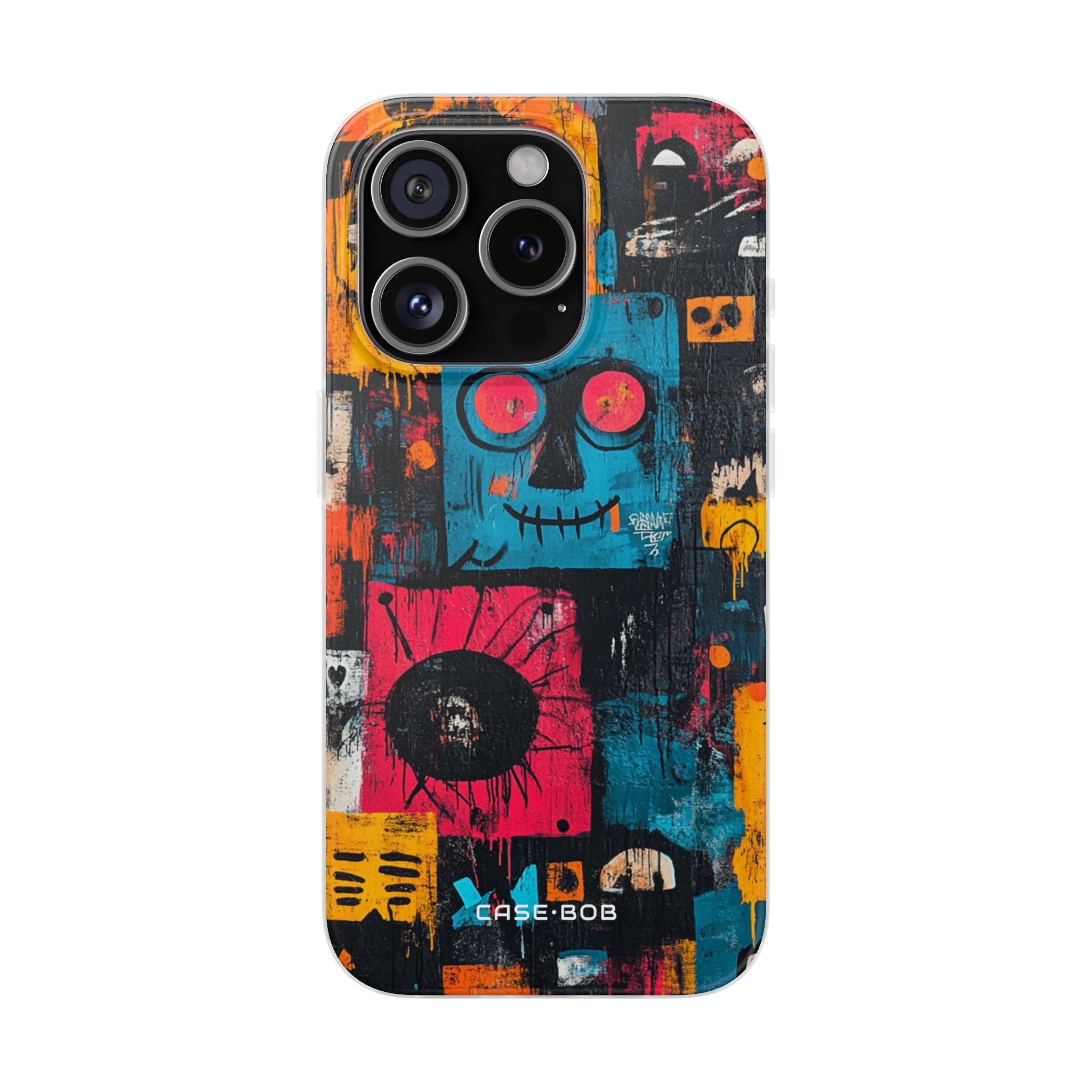 Blue Stitch Smile iPhone 15 Pro Case - Soft