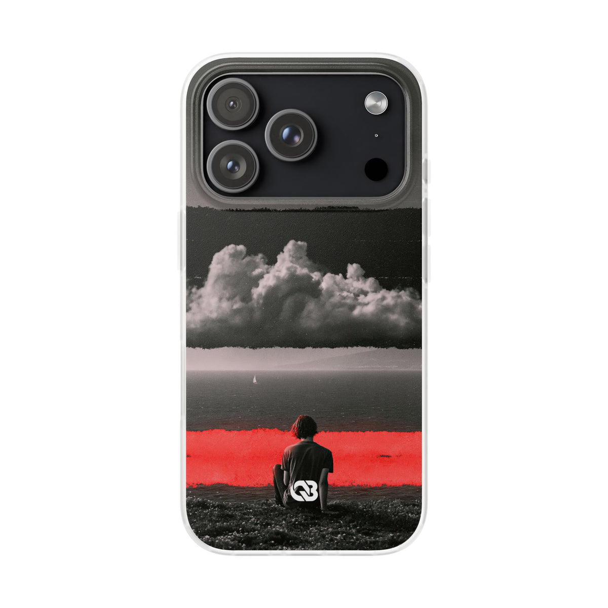 Crimson Horizon · Lite Phone Case for iPhone · Black