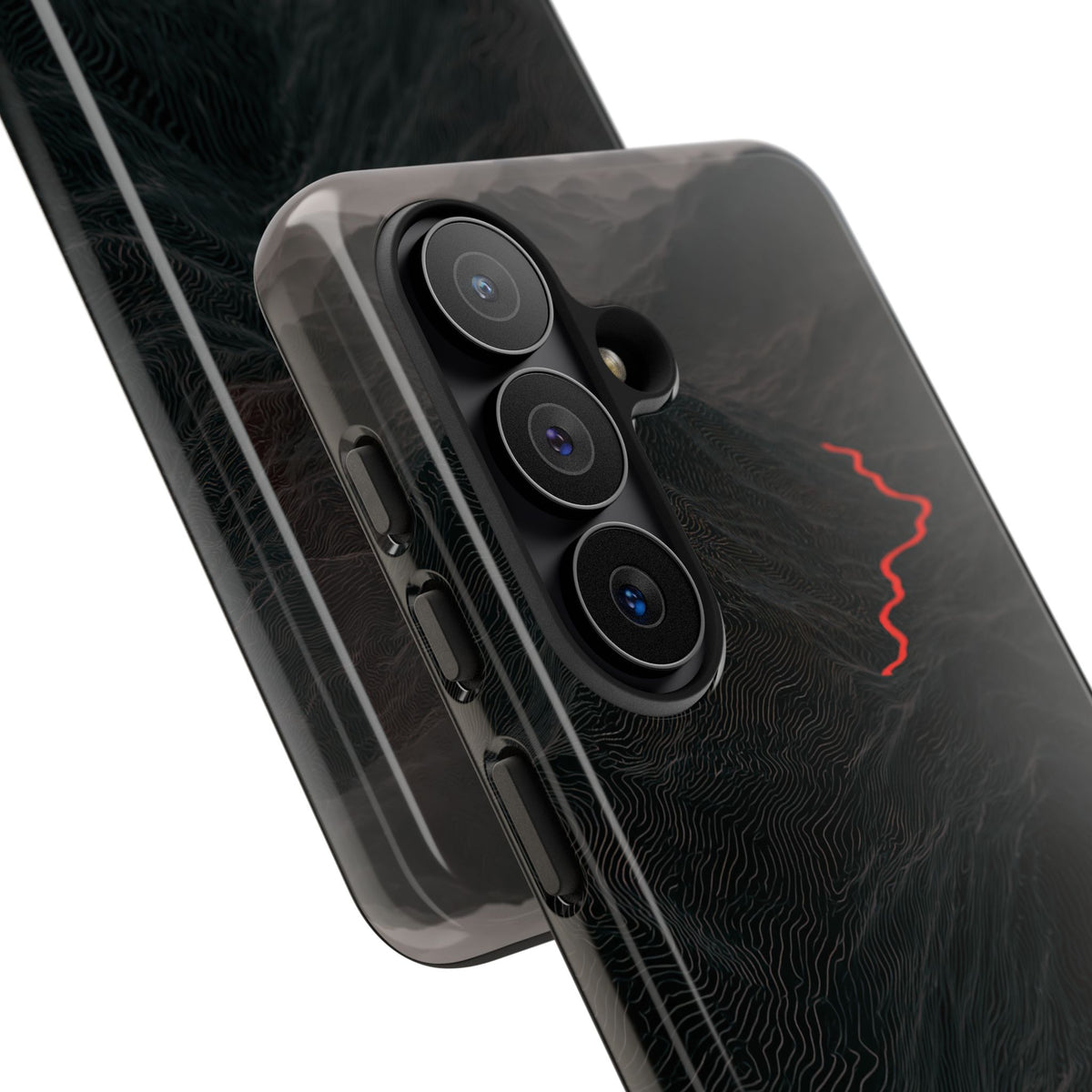 Crimson Ridge Pass · Tough Phone Case for Samsung · Black