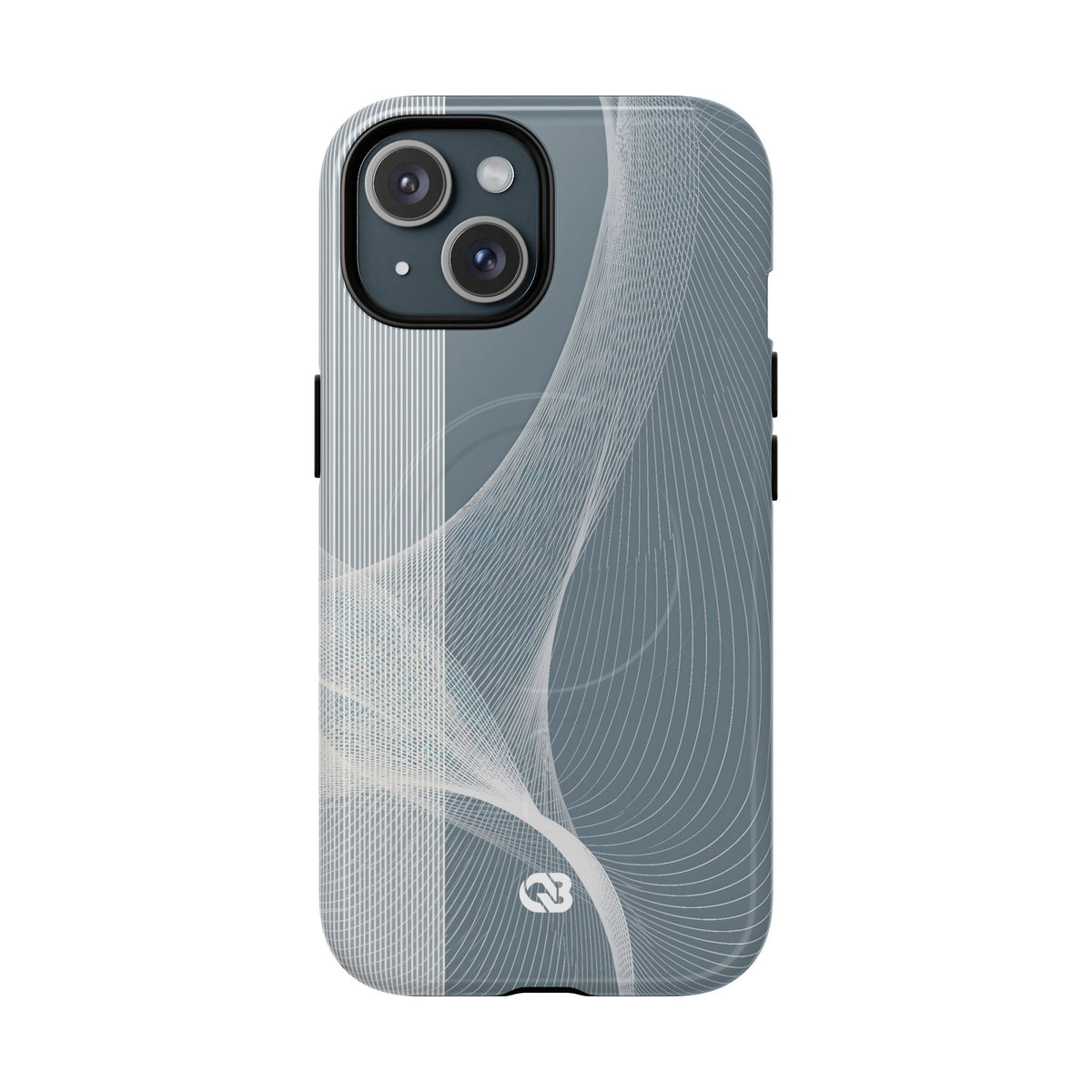 Grey Tough 2.0 Magsafe Phone Case for iPhone - Slate Mesh Horizon