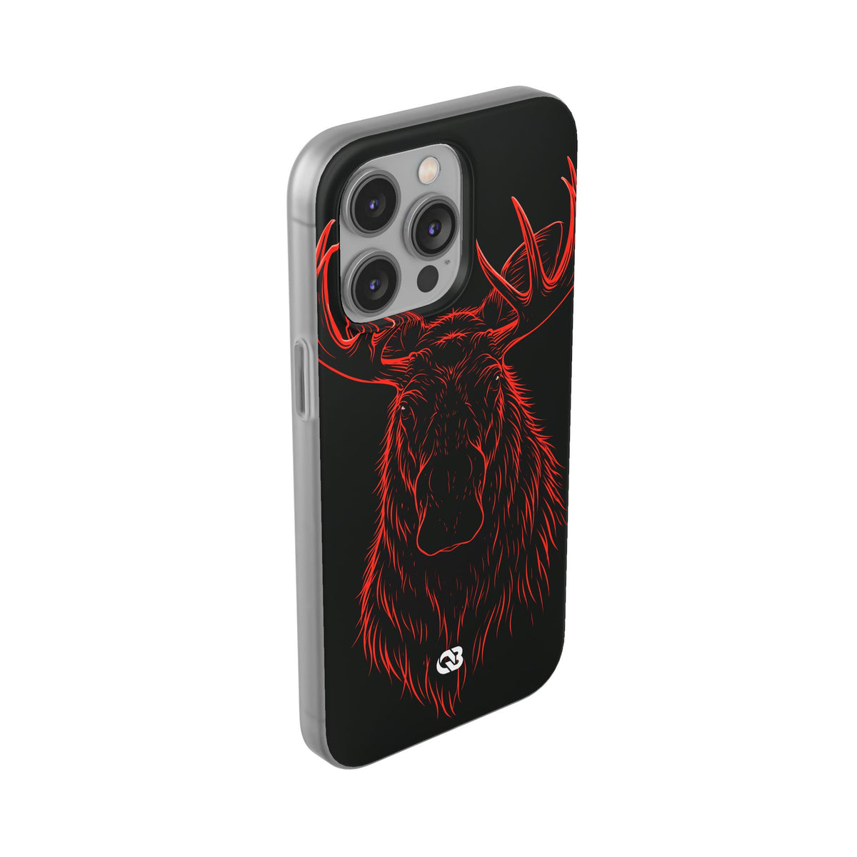 Crimson Horizon Moose · Lite Phone Case for iPhone · Black
