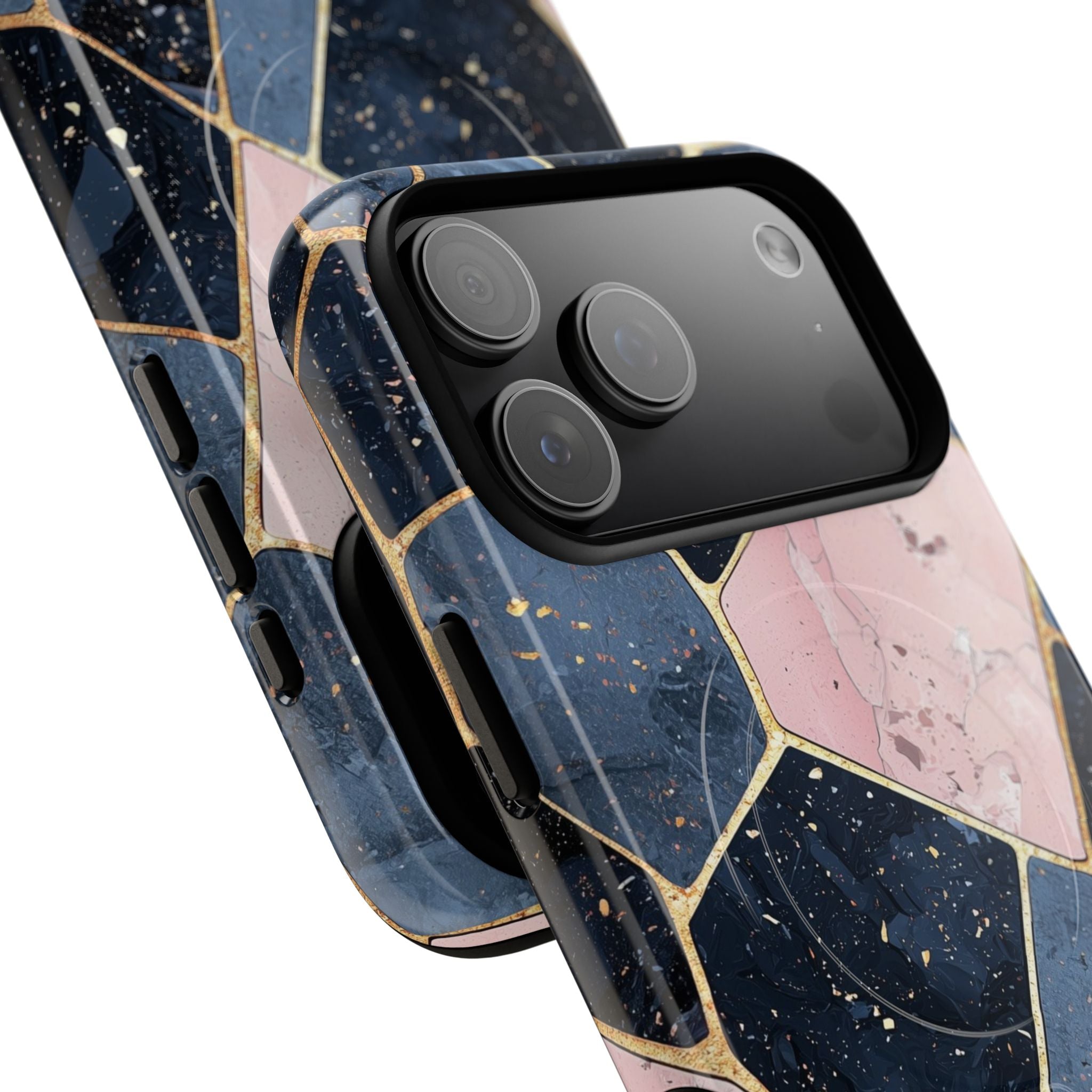 Golden Mosaic iPhone 17 Pro Max Case - Tough+ - CASE•BOB