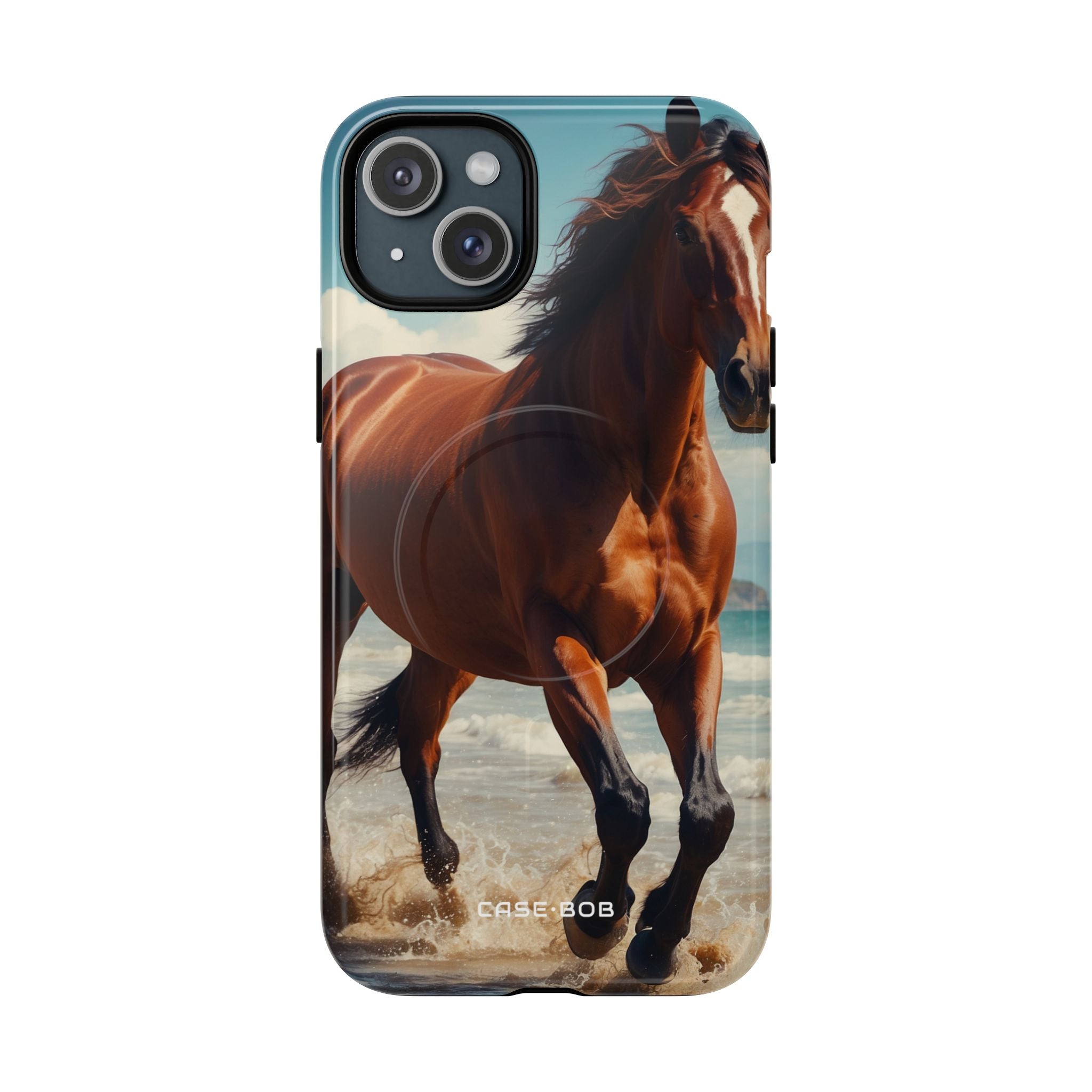 Blazing Horse iPhone 15 Plus Cover - Tough+