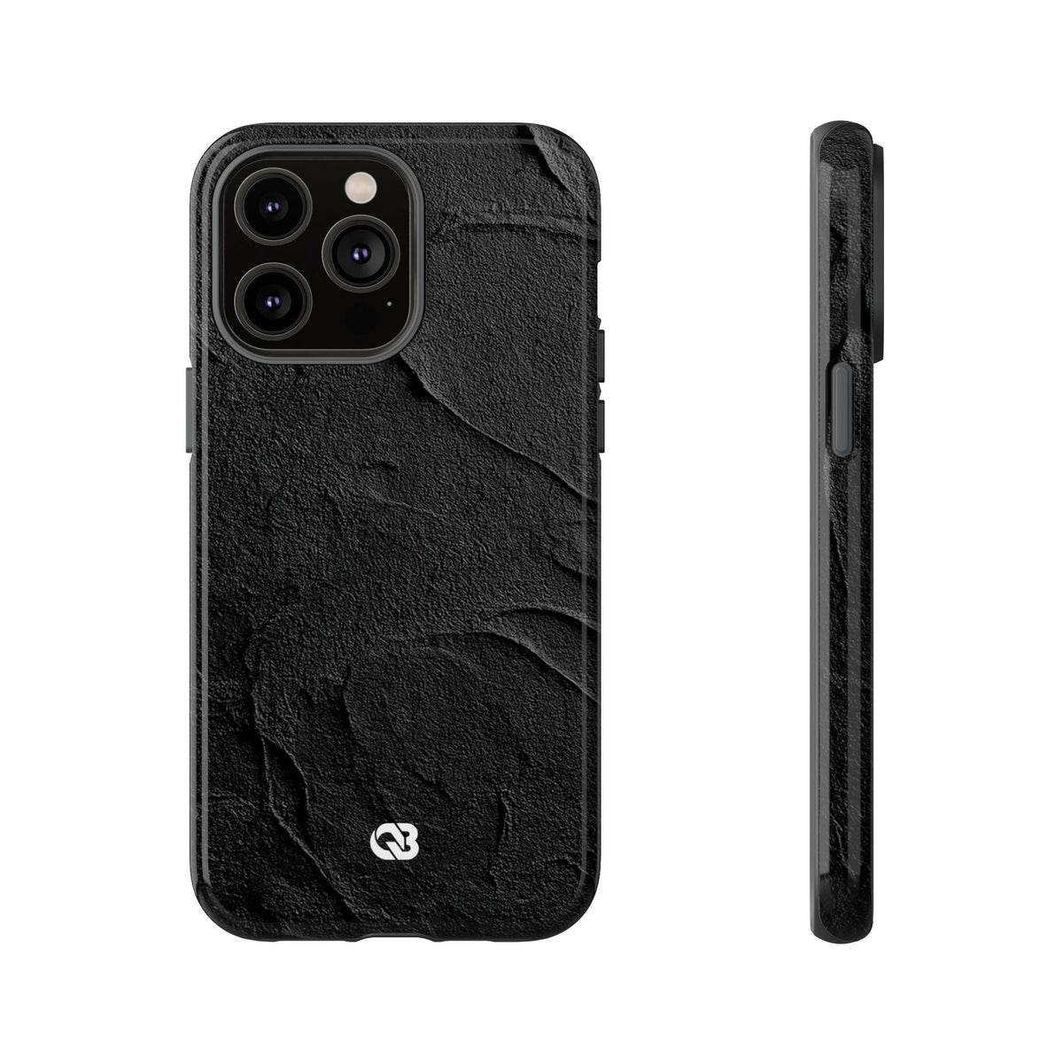 Obsidian Stucco Relief · Tough Phone Case for iPhone · Black