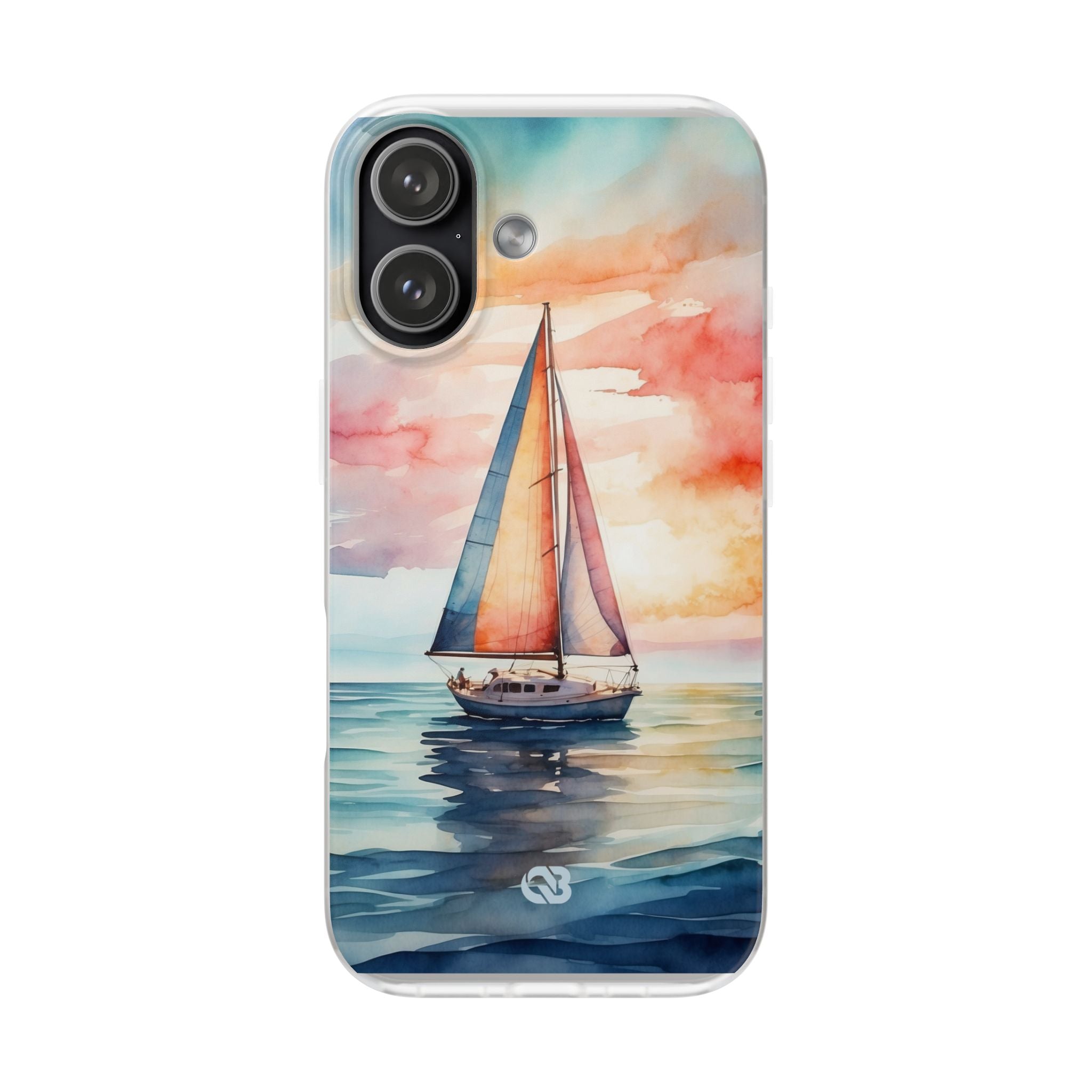 Crimson Horizon Sail · Soft Hoesje voor iPhone