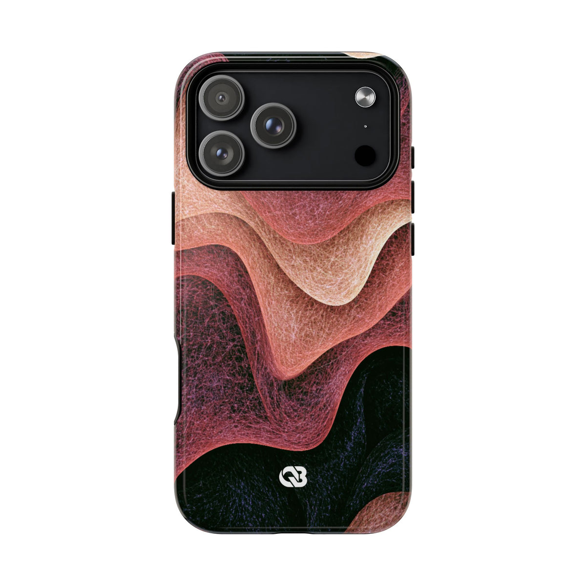 Rose Contour Waves · Tough 2.0 Magnetic Phone Case for iPhone · Pink