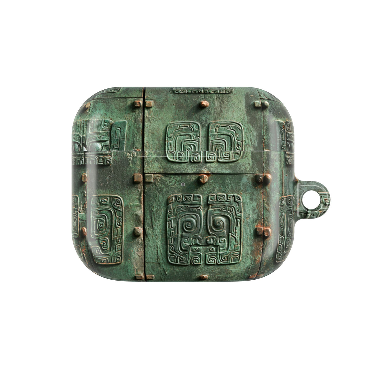 Dynastic Bronze Relief · Hard Case for AirPods & AirPods Pro · Green