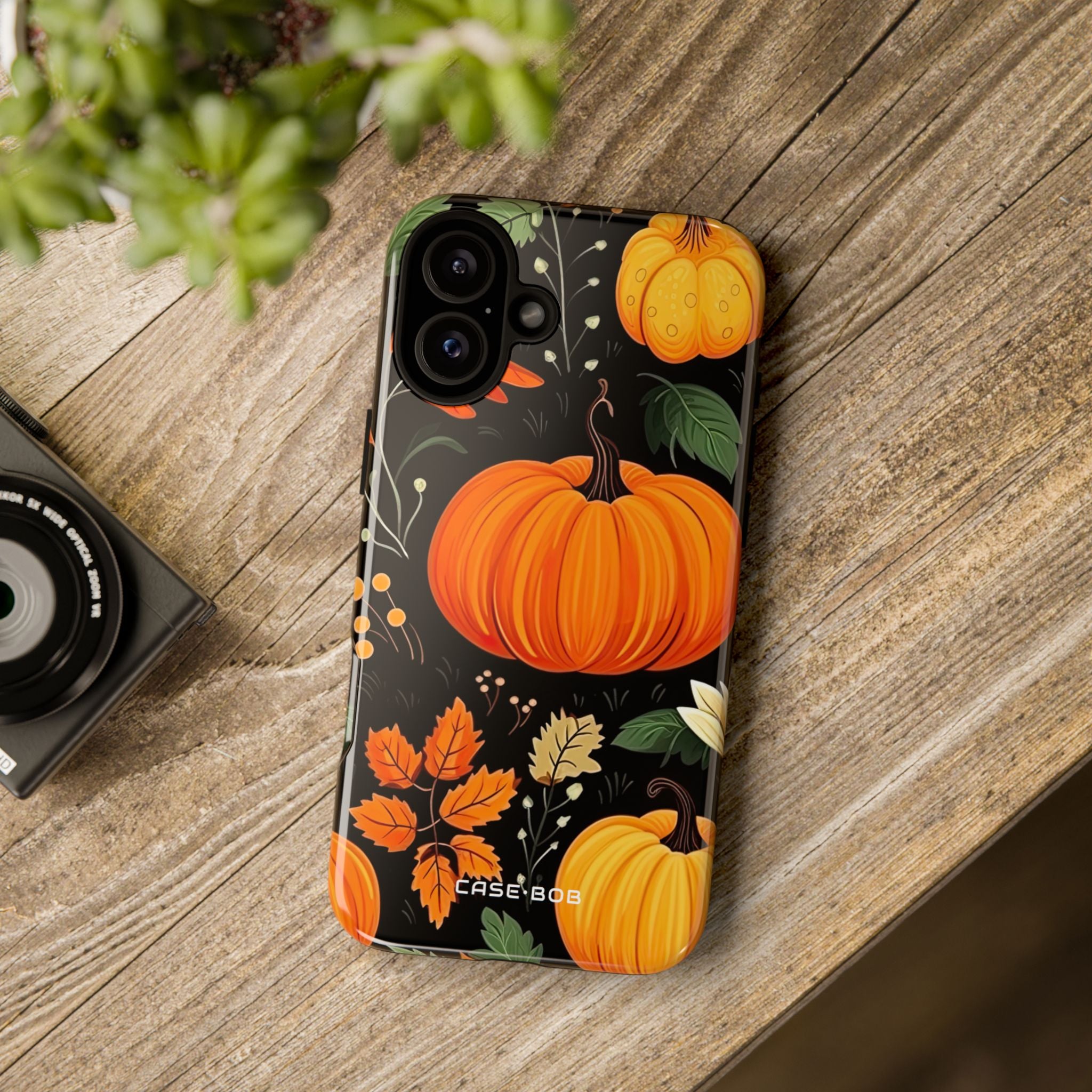 Pumpkin Glow iPhone 16 Plus Case - Tough