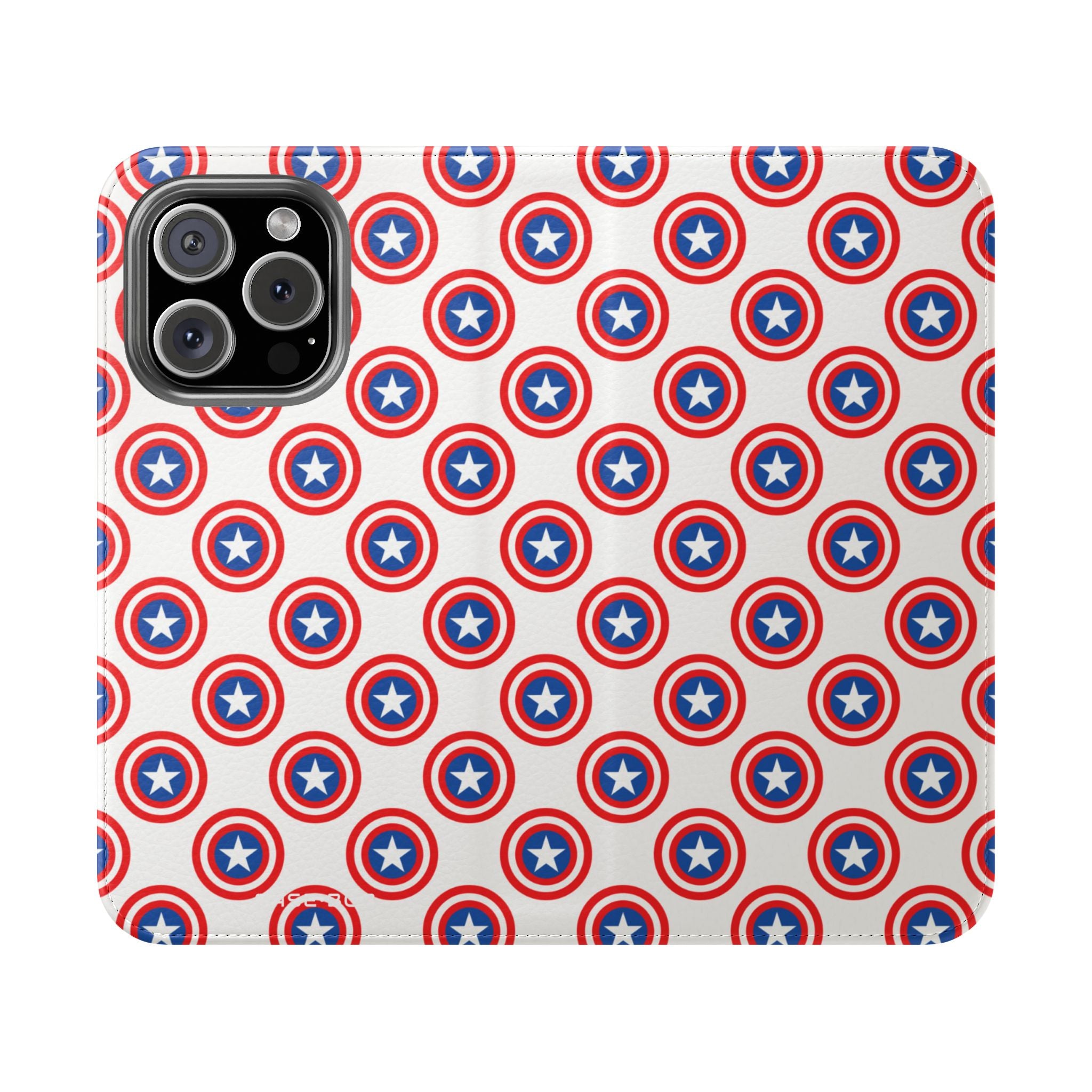 Star Shield Pattern - iPhone 16 Pro Case - Wallet