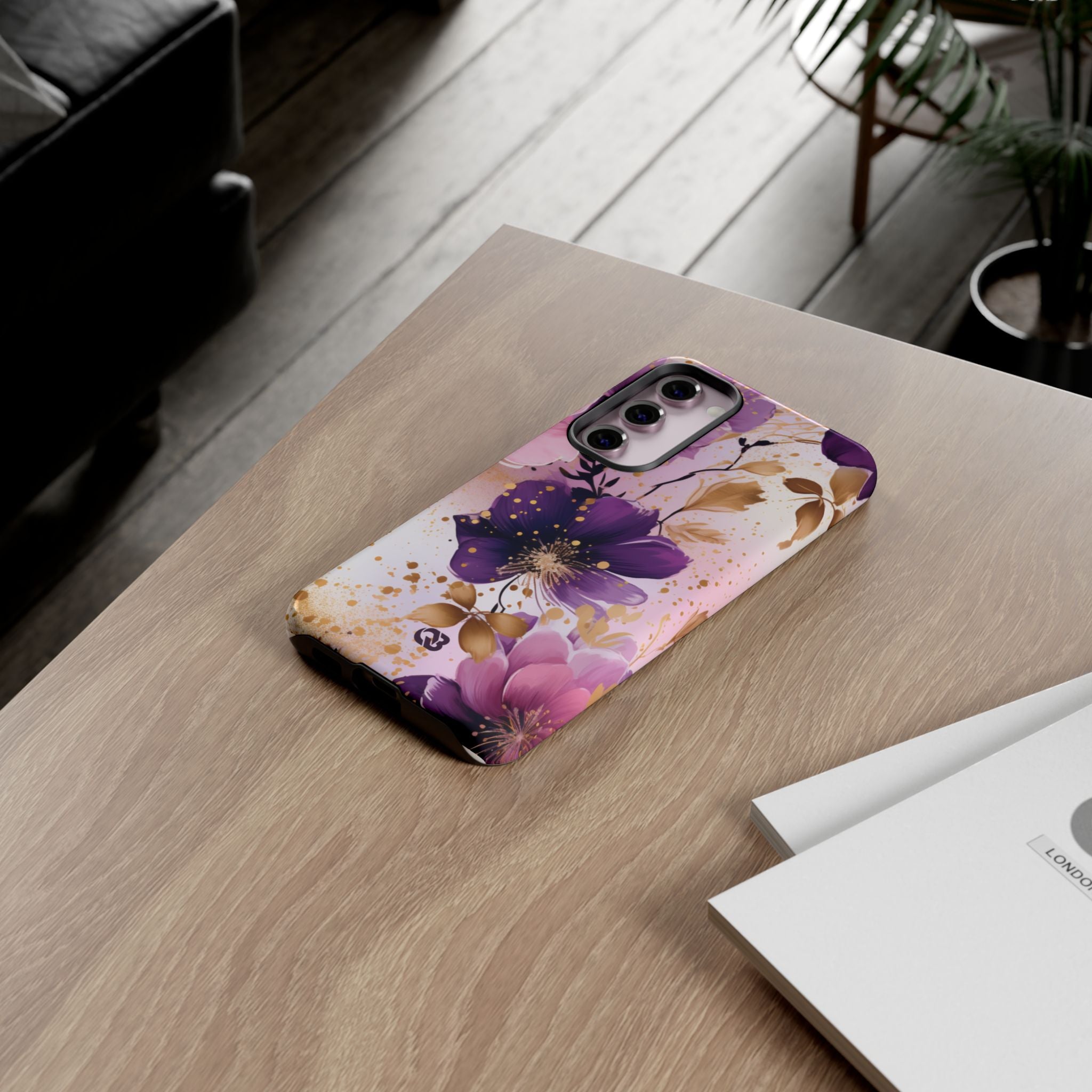 Gilded Violet Bloom · Tough Phone Case for Samsung