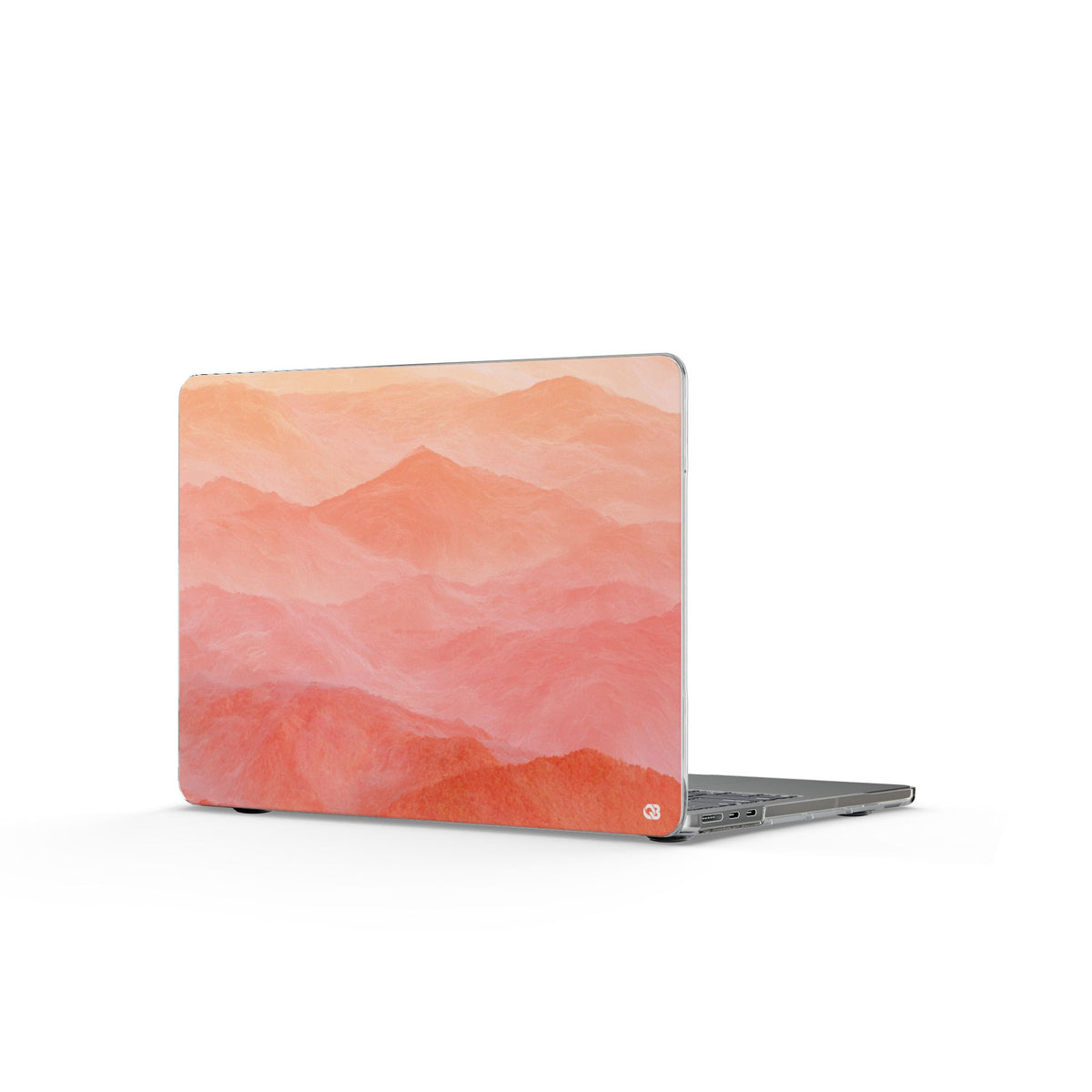 Alpenglow Ridge Vista · Clear Hard Case for MacBook · Orange