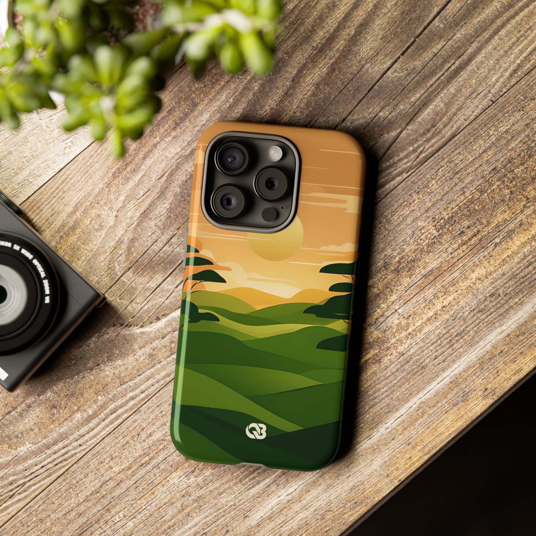 Verdant Horizon Sun · Tough Phone Case for iPhone