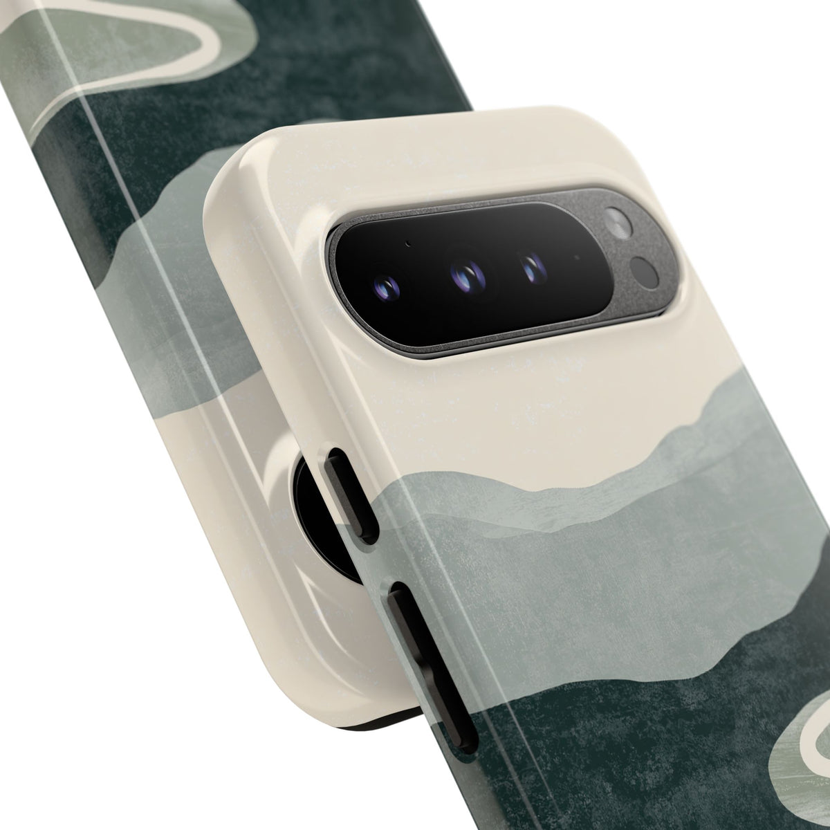 Muted Valley Vista · Tough Phone Case for Pixel · Green