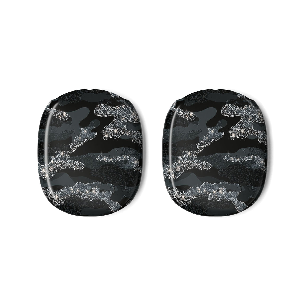 Glitter Shadow Camo · Hard Case for AirPods Max · Black