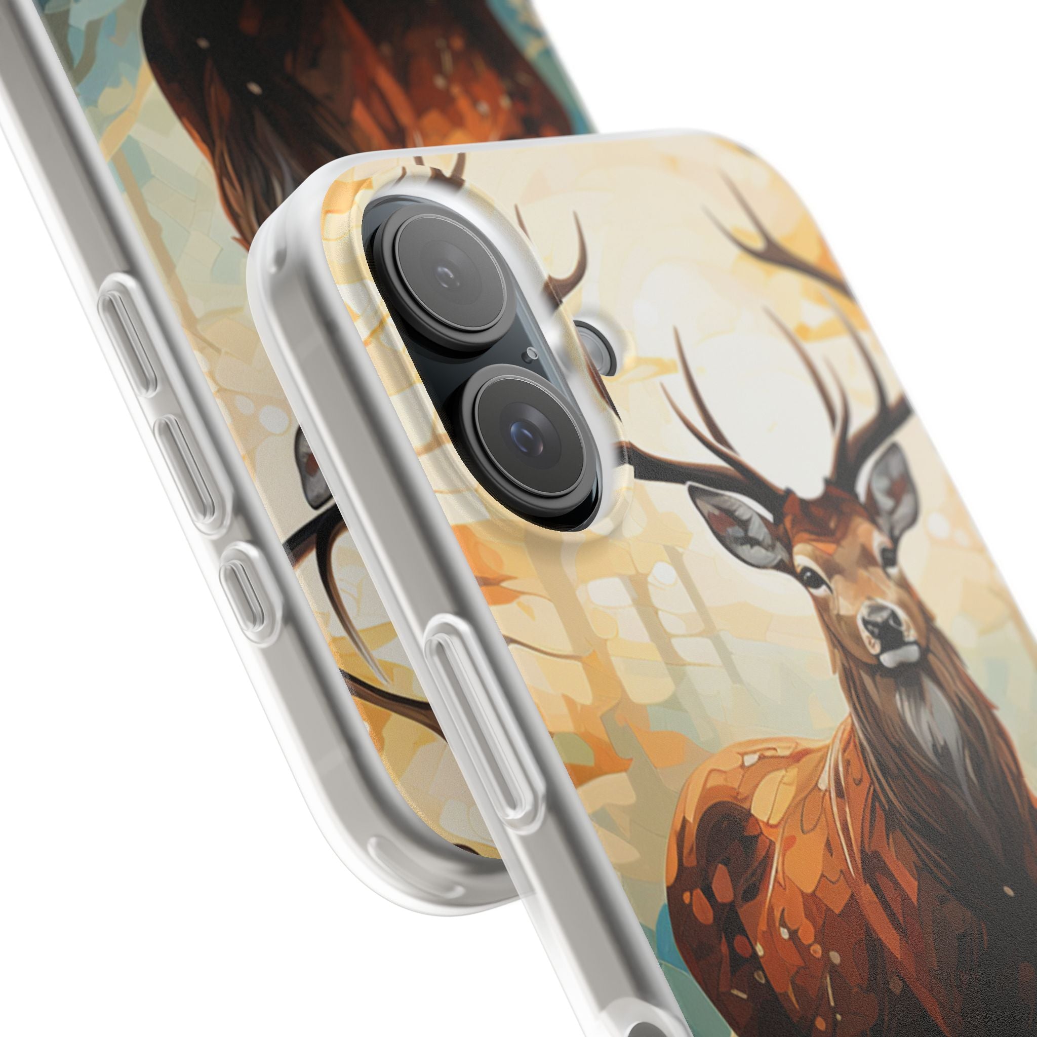 Glowing Stag iPhone 16 Case - Soft - CASE•BOB
