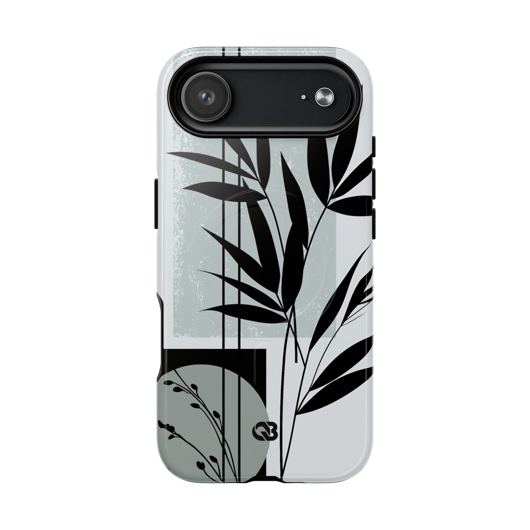 Grey Tough 2.0 Magsafe Phone Case for iPhone - Sage Bamboo Noir
