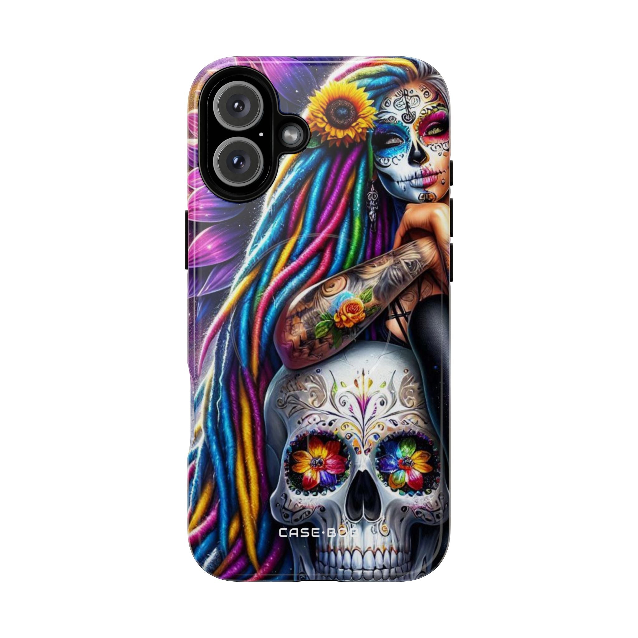 Solros Skull Glow iPhone 16 Plus Skal - Tough+