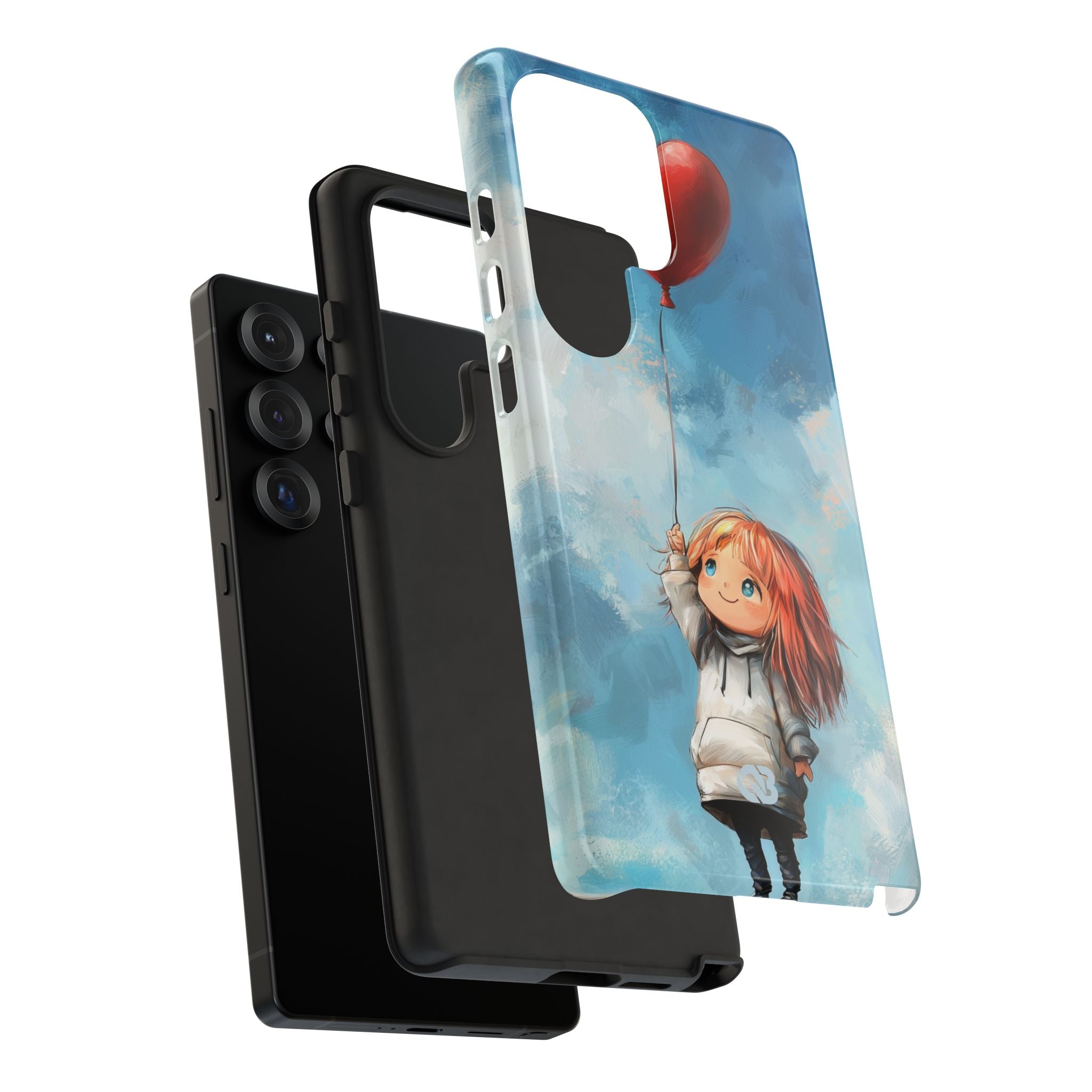 Crimson Heart Sky · Tough Phone Case for Samsung