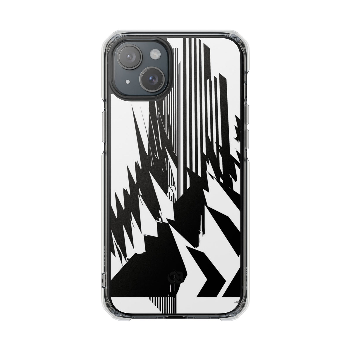 White Impact MagSafe Phone Case for iPhone - Shattered Vector Spire