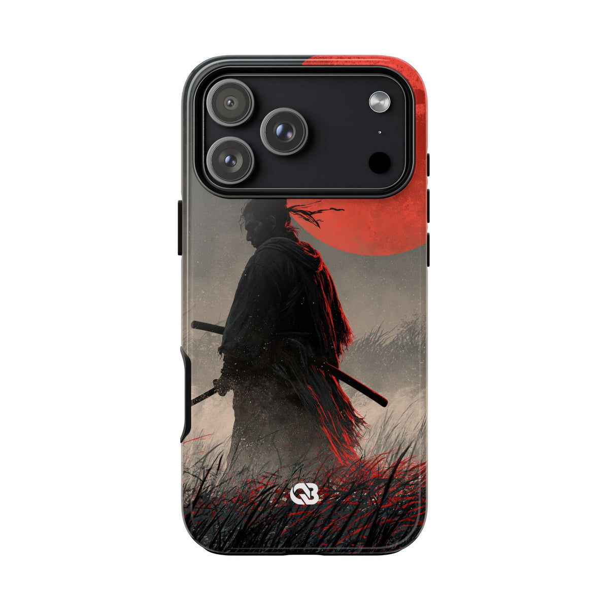 Crimson Moon Ronin · Tough Phone Case for iPhone · Black
