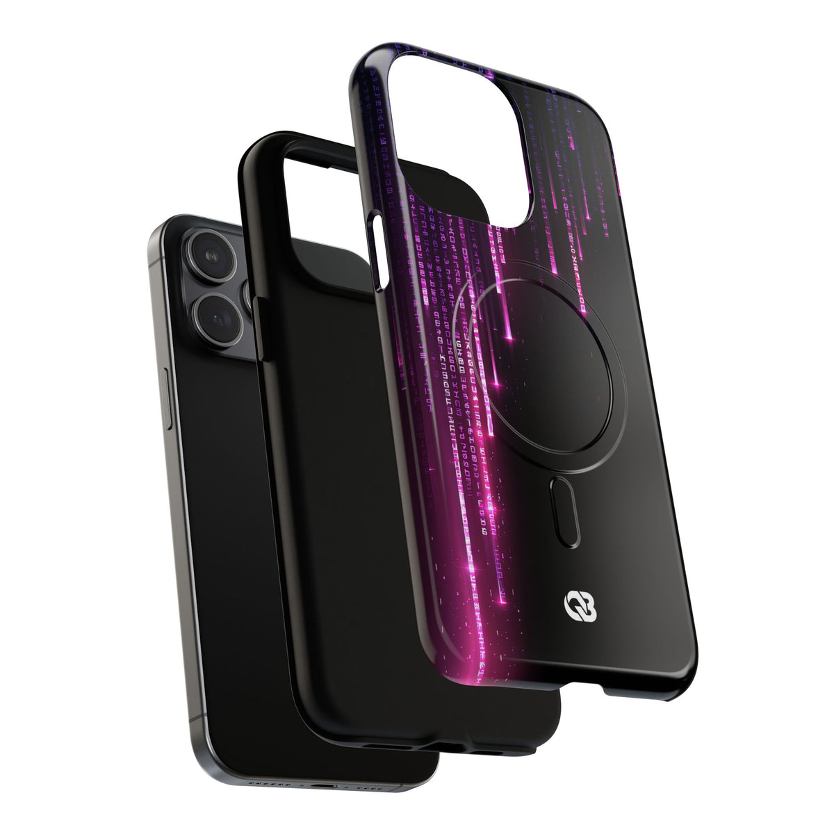 Binary Cascade · Tough 2.0 Magnetic Phone Case for iPhone · Black