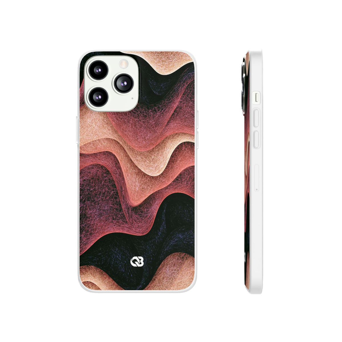 Rose Contour Waves · Lite Phone Case for iPhone · Pink