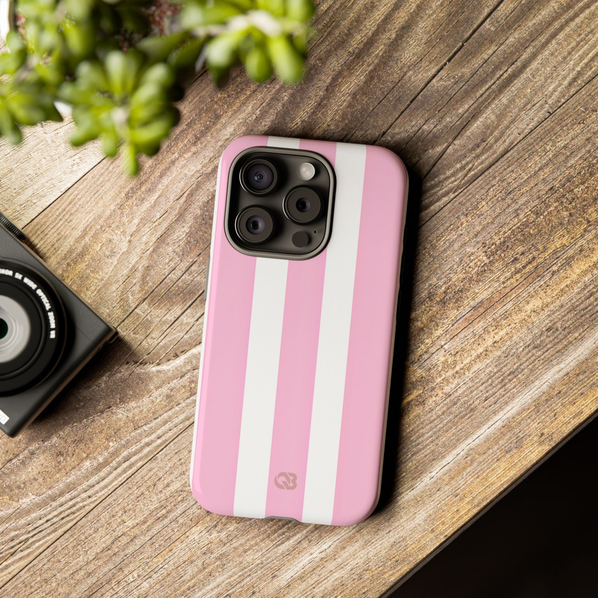 Soft Pink Stripe · Tough Coque de téléphone pour iPhone