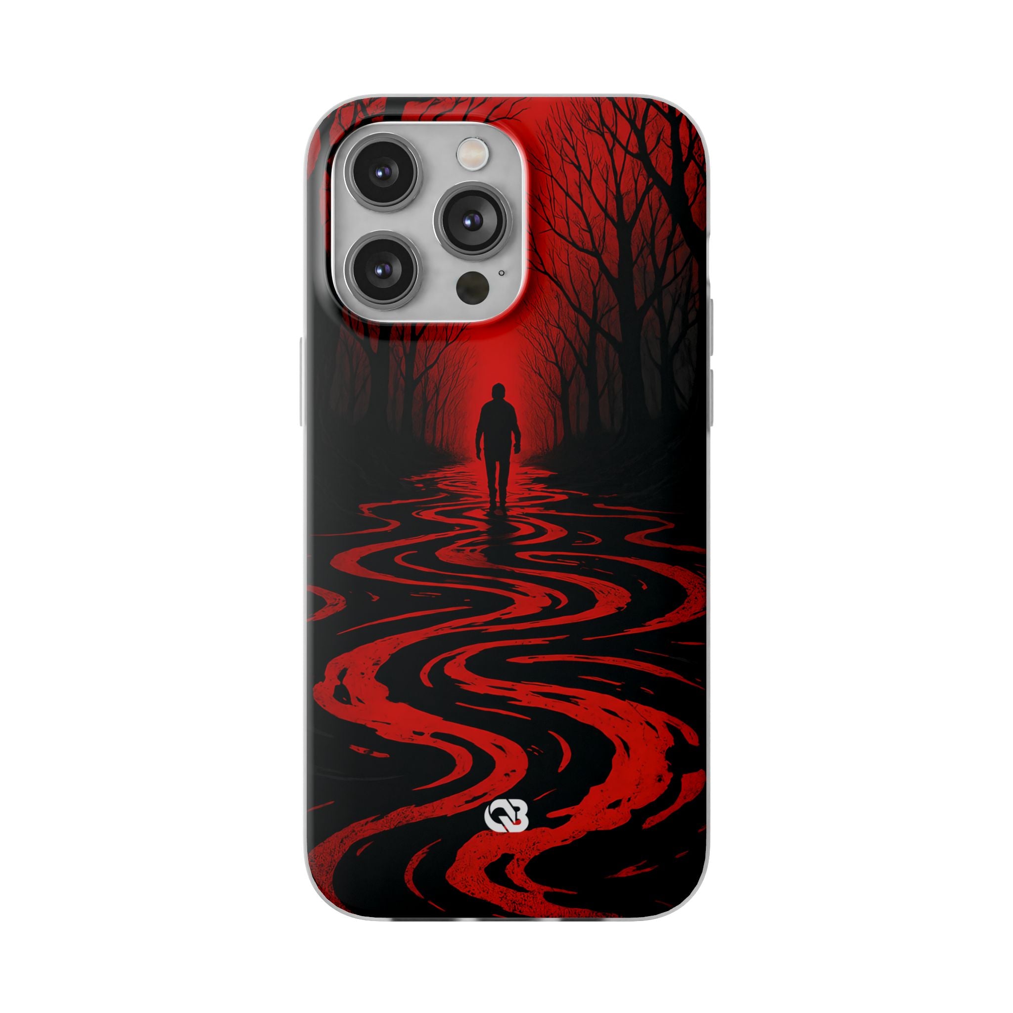 Crimson Shadow Path · Soft Phone Case for iPhone