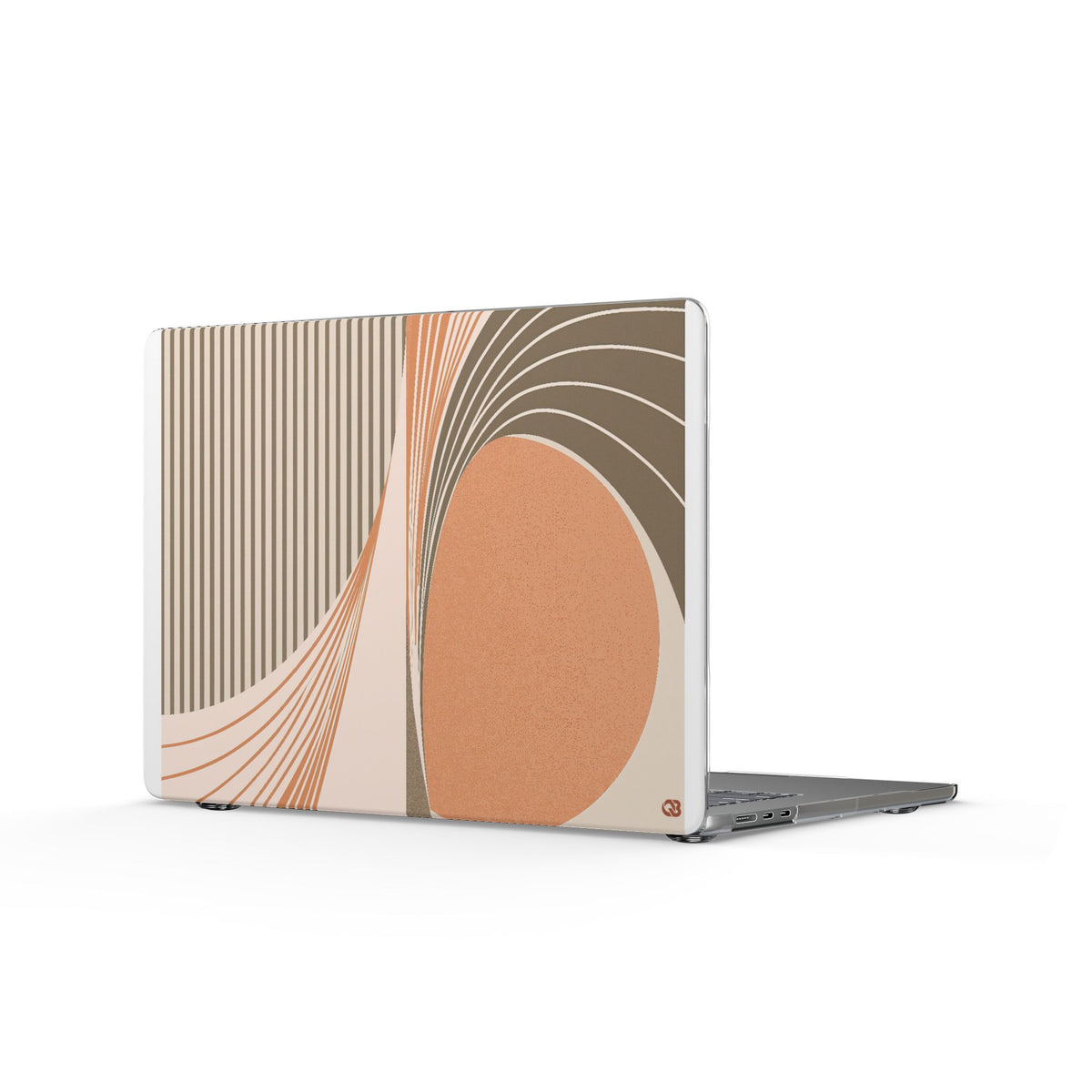 Terracotta Meridian · Clear Hard Case for MacBook · Orange