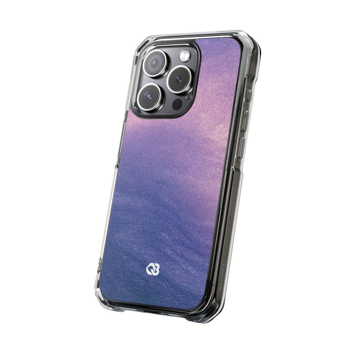 Ethereal Violet Glow · Clear Impact Magnetic Phone Case for iPhone · Purple