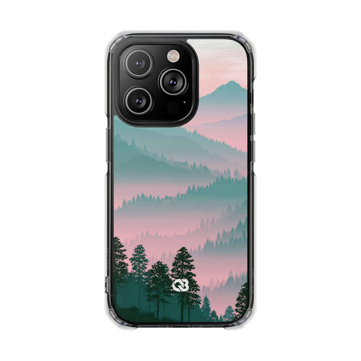 Alpine Horizon · Clear Impact Magnetic Phone Case for iPhone · Green