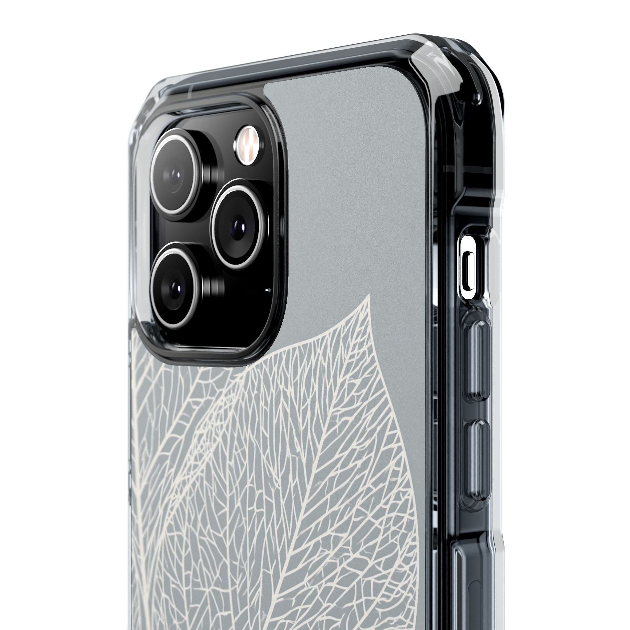 Grey Impact MagSafe Phone Case for iPhone - Frosted Ash Veins