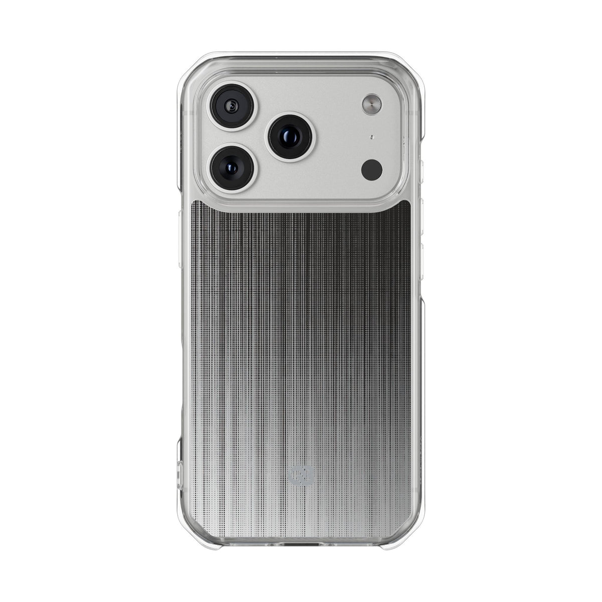 Grey Impact MagSafe Phone Case for iPhone - Static Vertical Dither