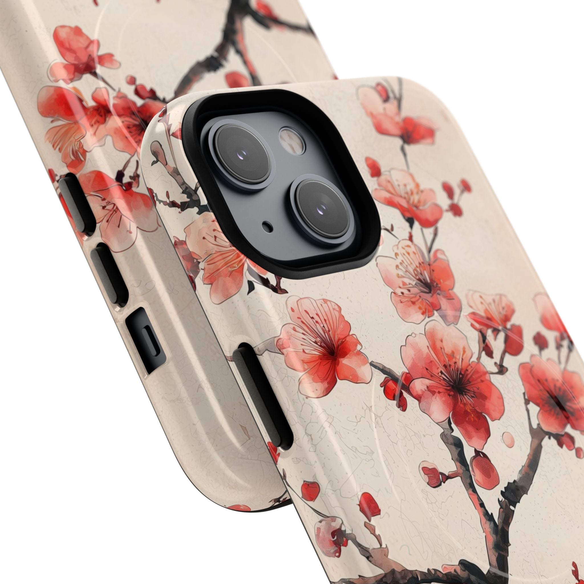 Crimson Silk Flora · Tough+ Custodia per iPhone · Magsafe