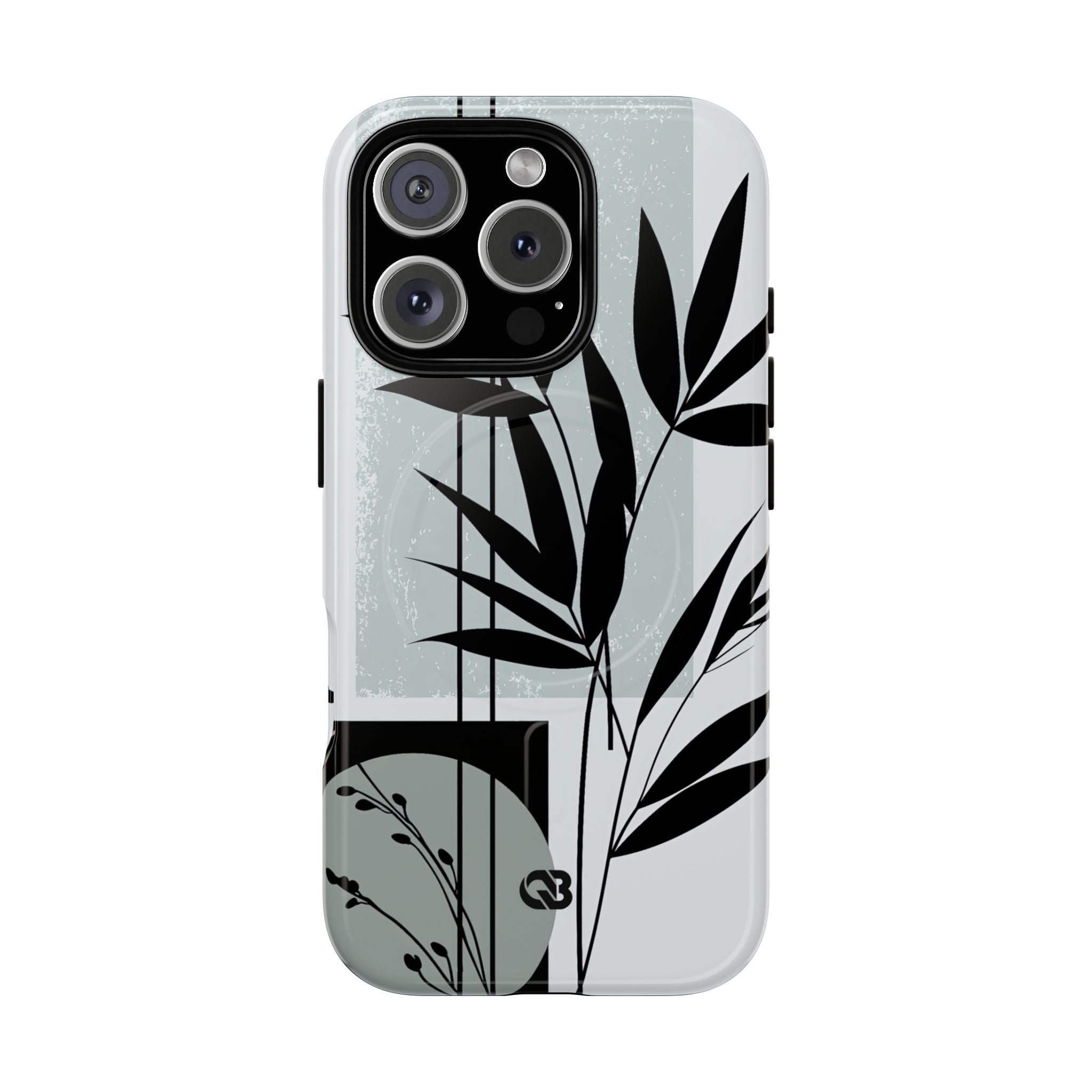 Grey Tough 2.0 Magsafe Phone Case for iPhone - Sage Bamboo Noir