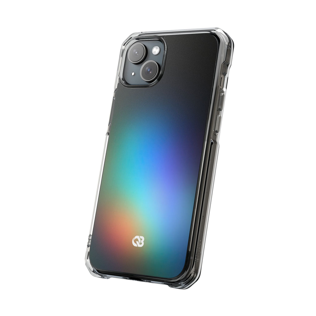 Black Impact MagSafe Phone Case for iPhone - Electric Prism Grain